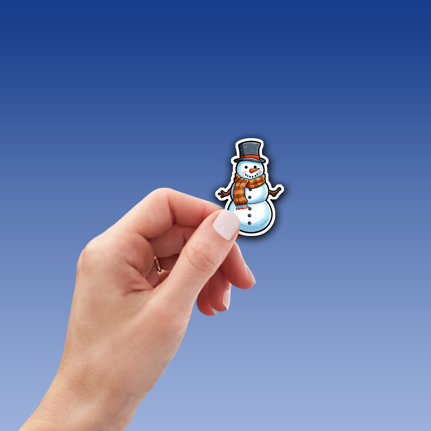 Snowman Vinyl Sticker - Add a Frosty Friend to Your Life