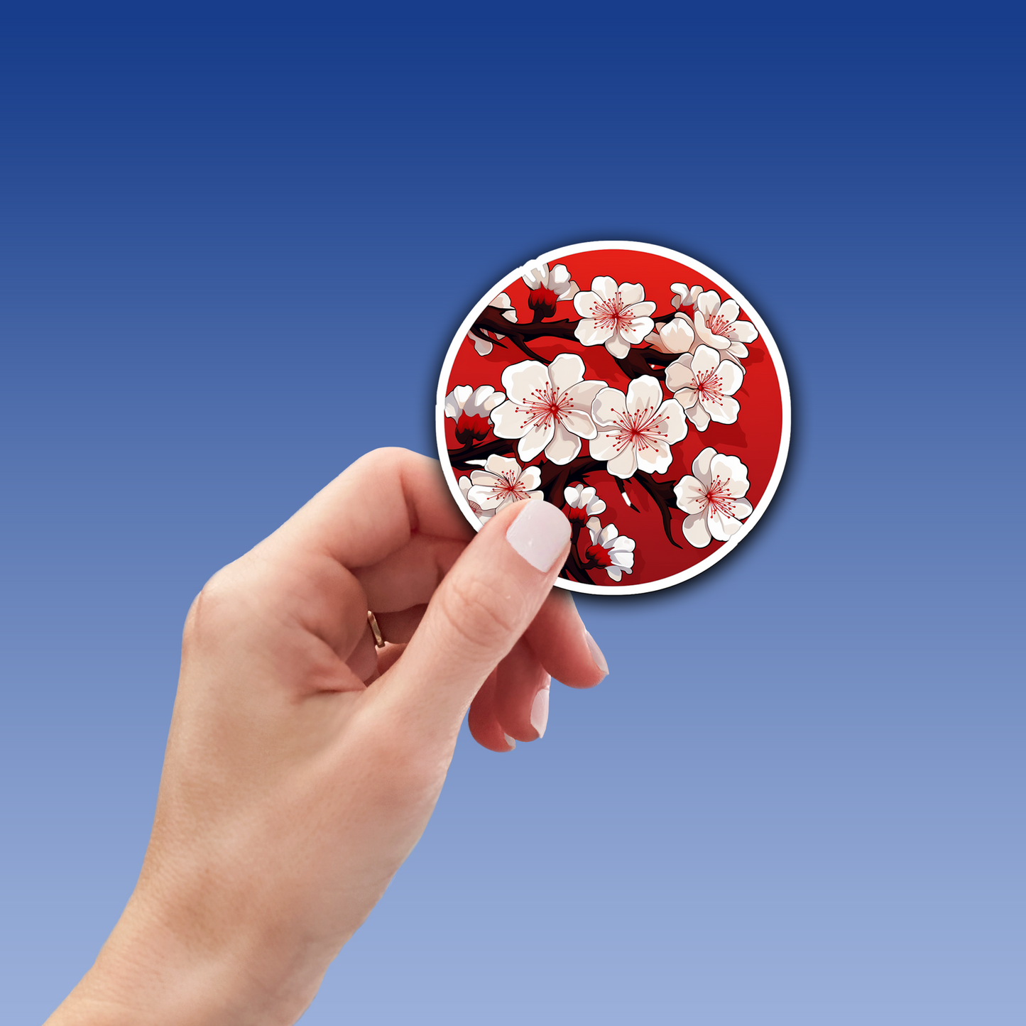 Cherry Blossom Vinyl Sticker - Embrace Nature's Beauty Anywhere You Go!