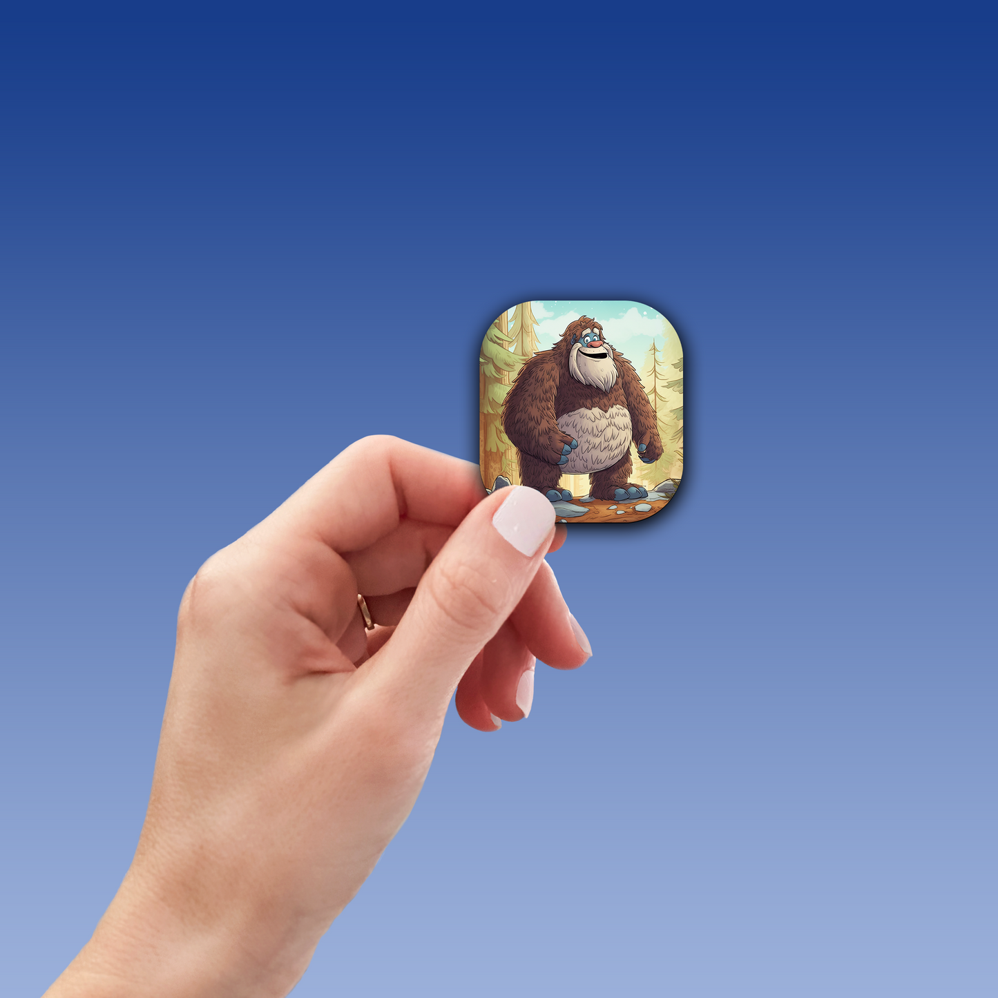 Adorable Bigfoot Vinyl Sticker - Add a Touch of Cryptid Charm!