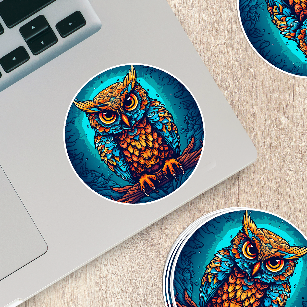 Owl Magic Sticker - Whimsical and Enchanting Decal