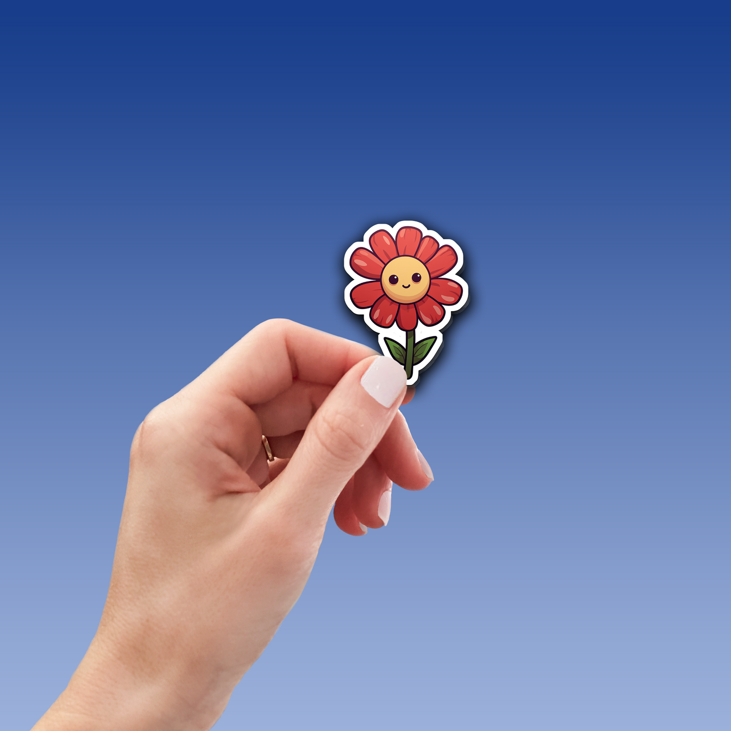 Charming Flower Vinyl Sticker - Blossom Your World with Delight