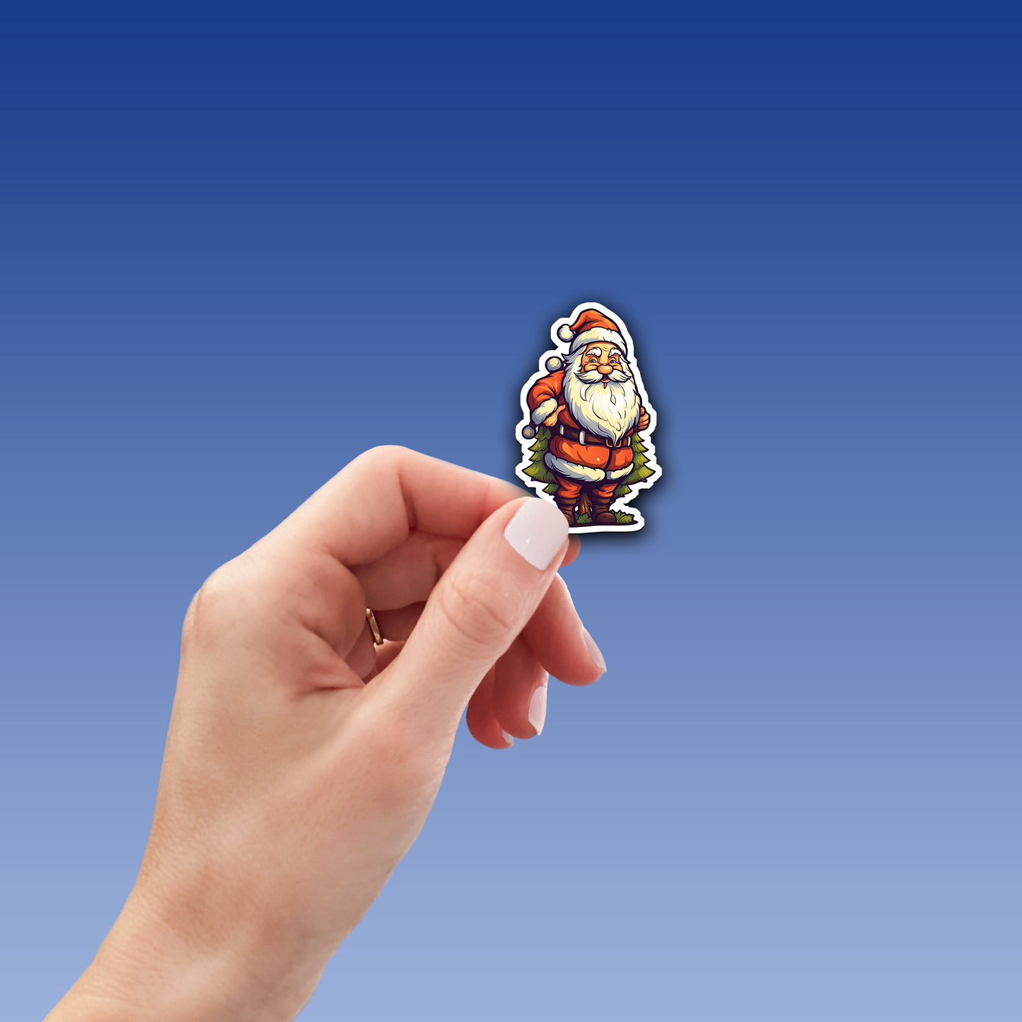 Santa Claus Vinyl Sticker - Bring the Magic of Christmas Anywhere