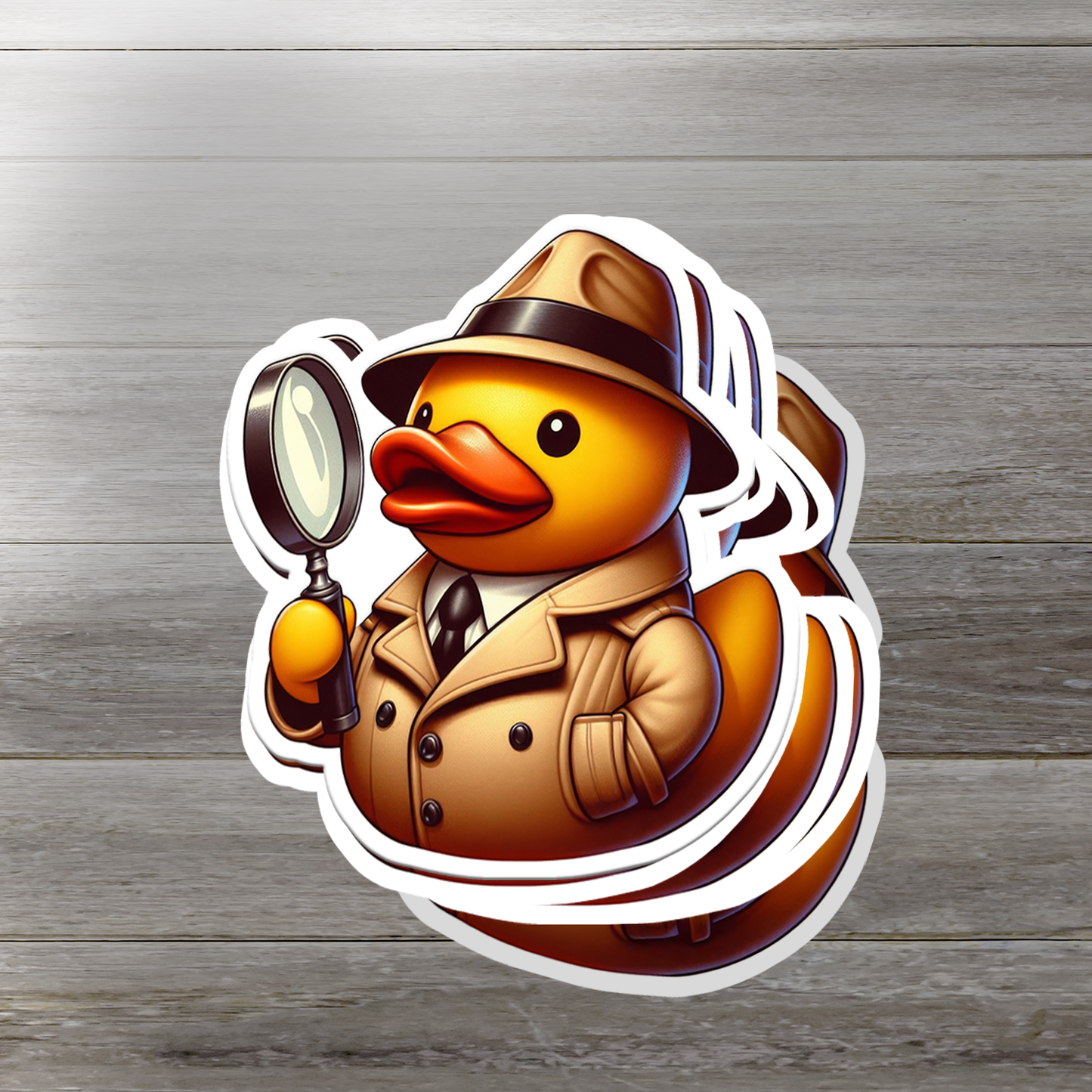 Detective Rubber Duck Vinyl Sticker