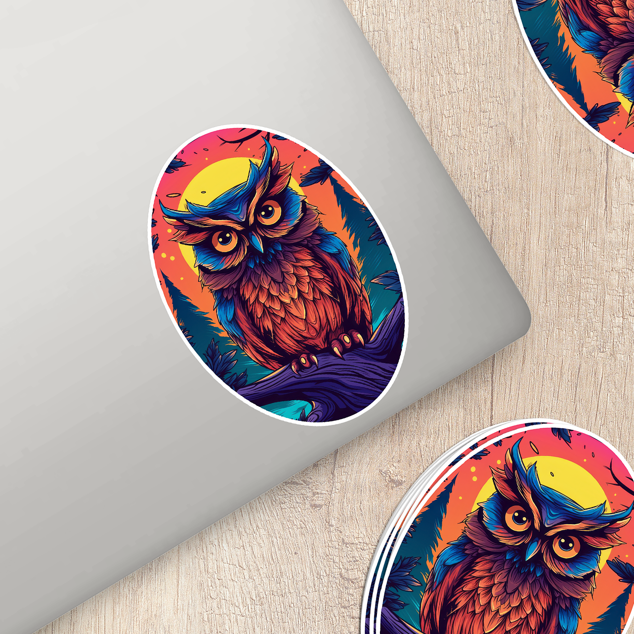 Owl Magic Sticker - Whimsical and Enchanting Decal