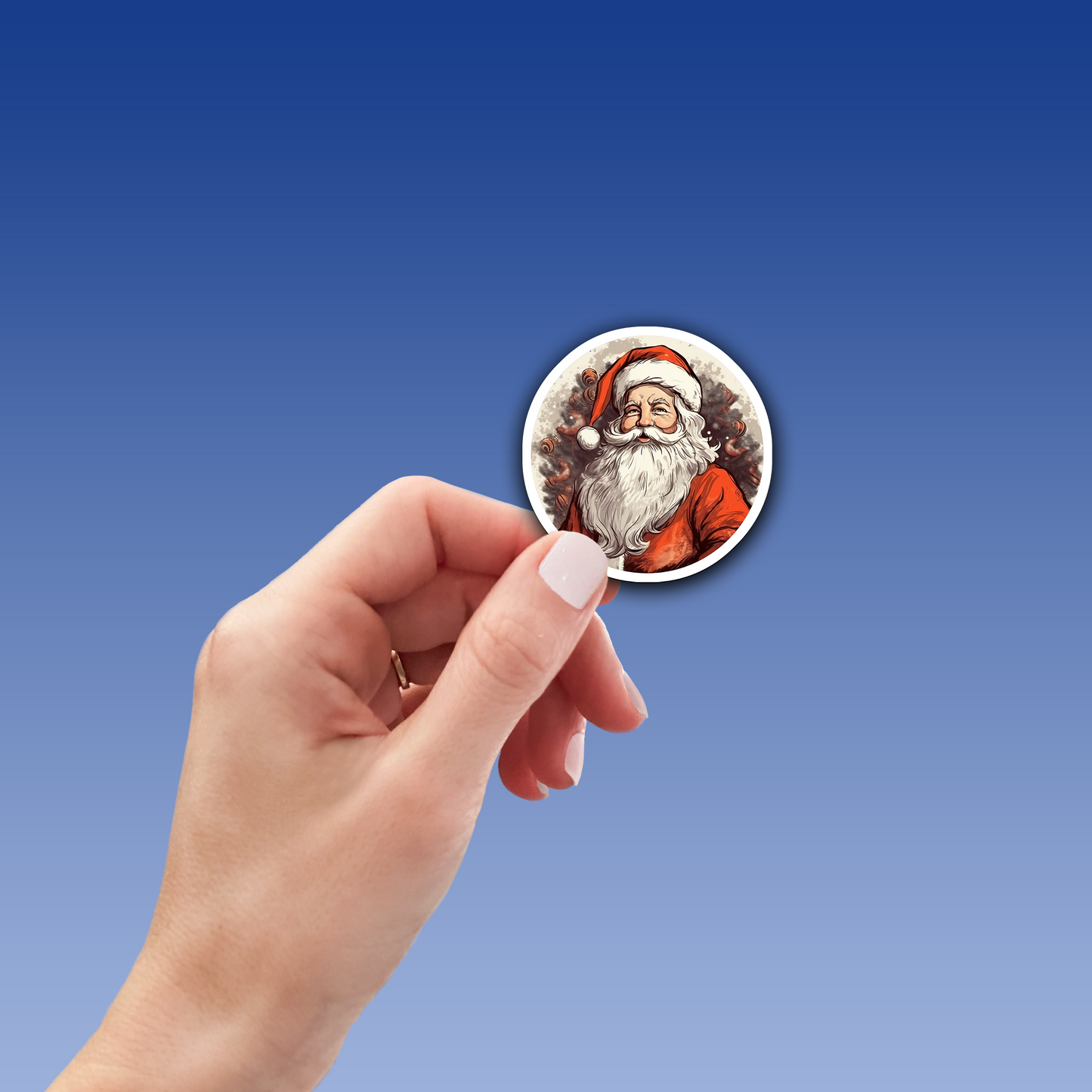 Santa Claus Vinyl Sticker - Bring the Magic of Christmas Anywhere