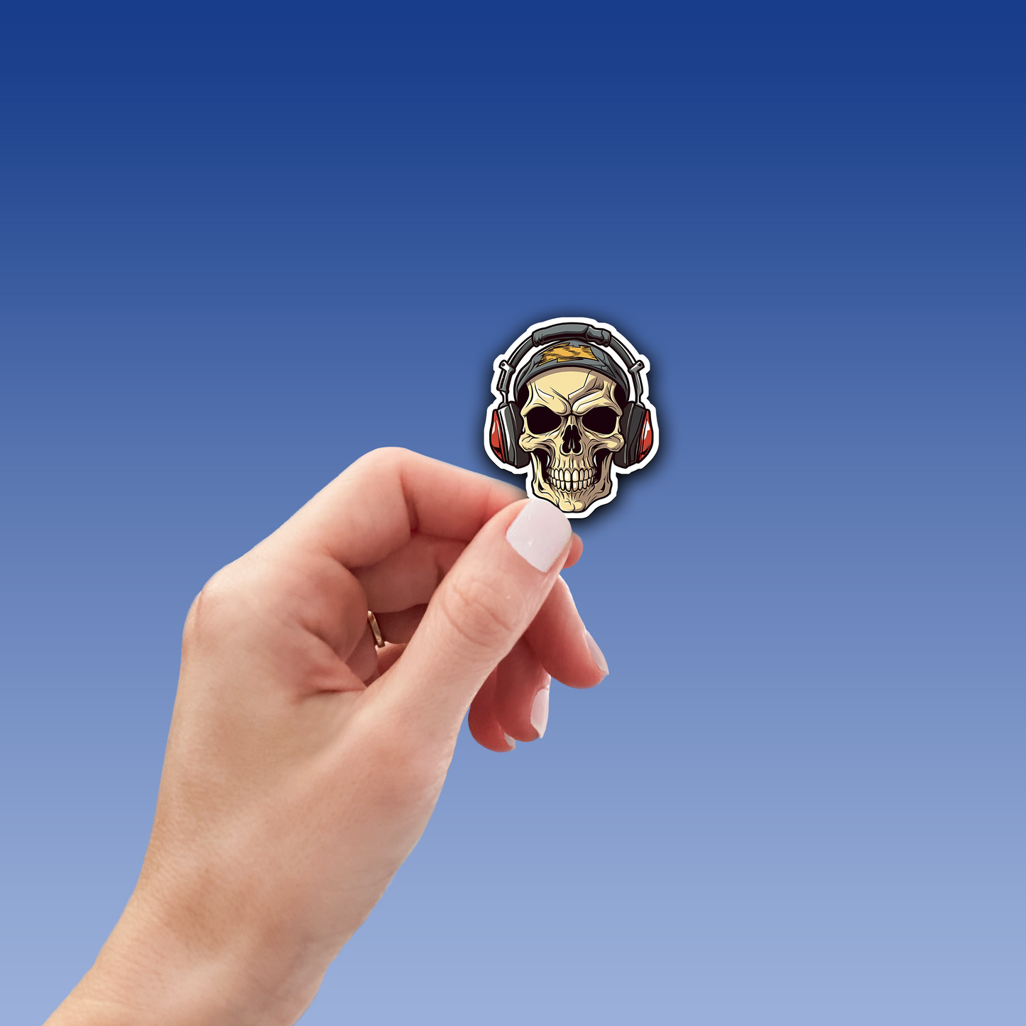 Skull Vinyl Sticker - A Bold Statement of Intrigue