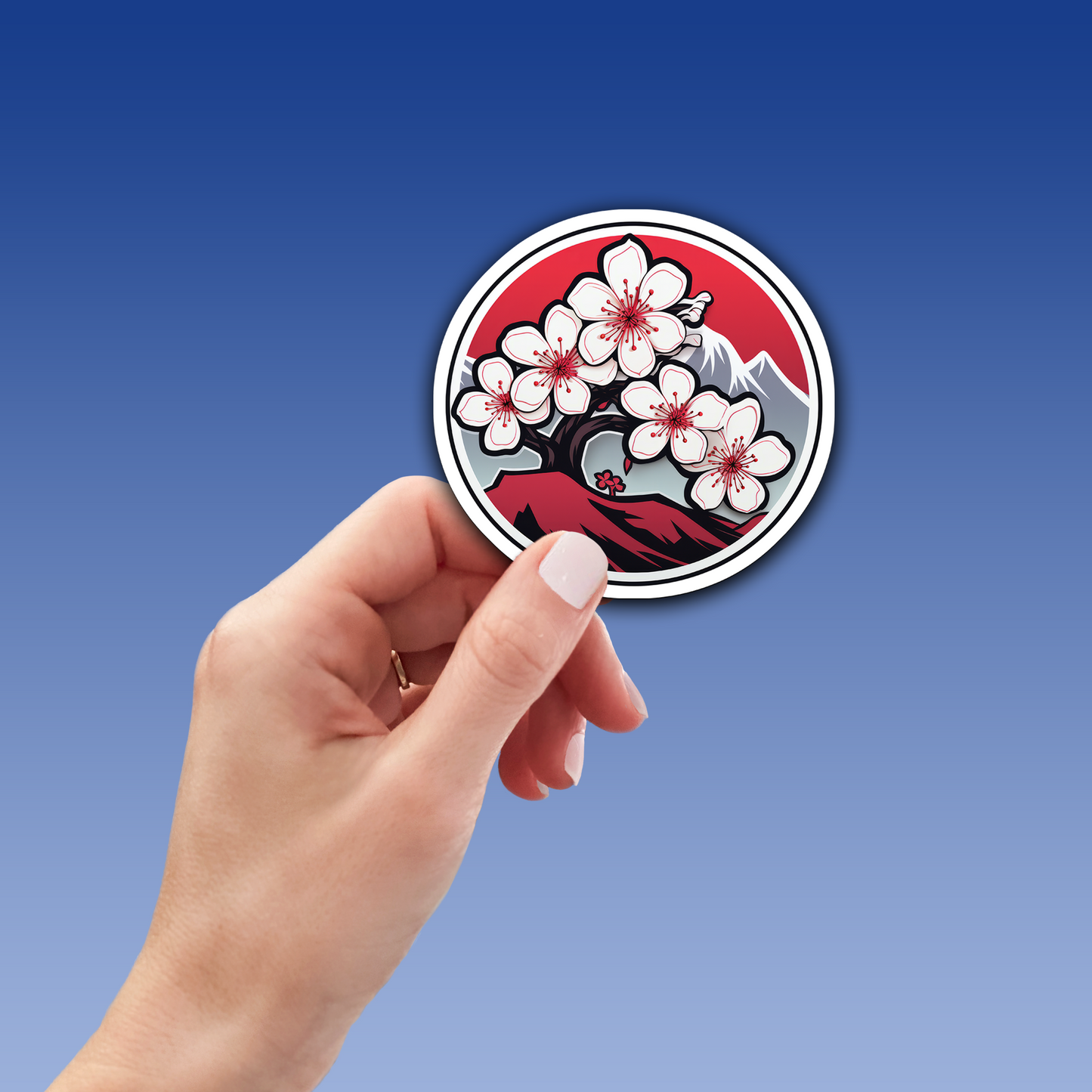 Cherry Blossom Vinyl Sticker - Embrace Nature's Beauty Anywhere You Go!