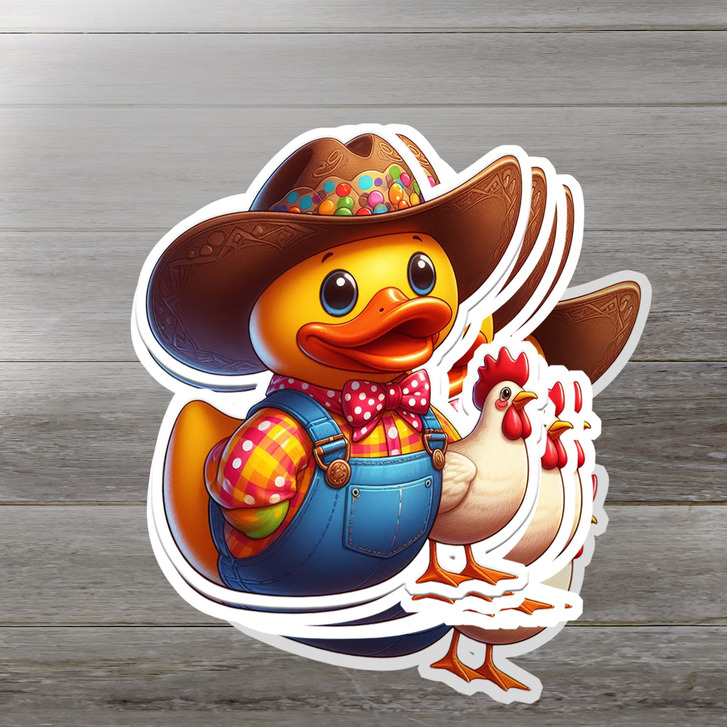 Farmer Rubber Duck Vinyl Sticker