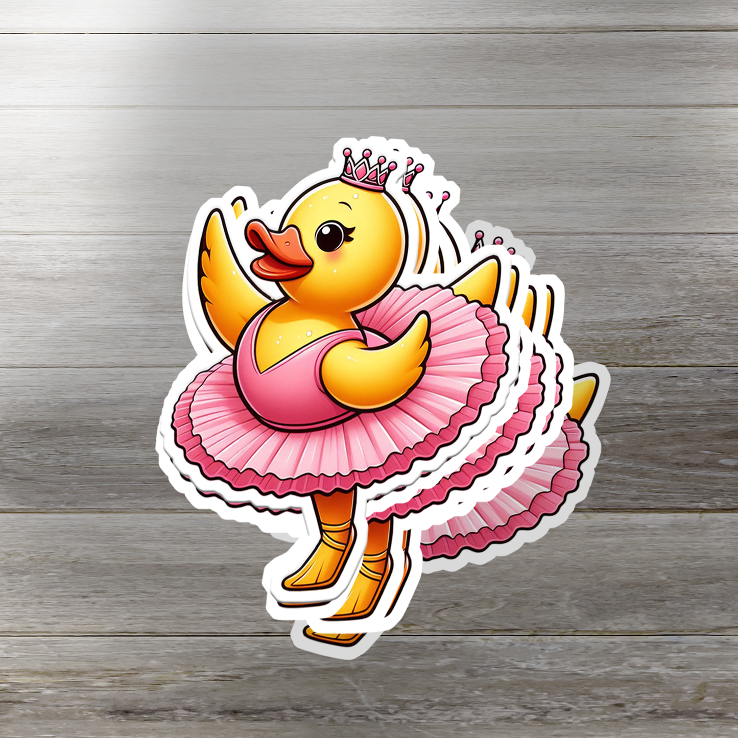 Ballerina Rubber Duck Vinyl Sticker