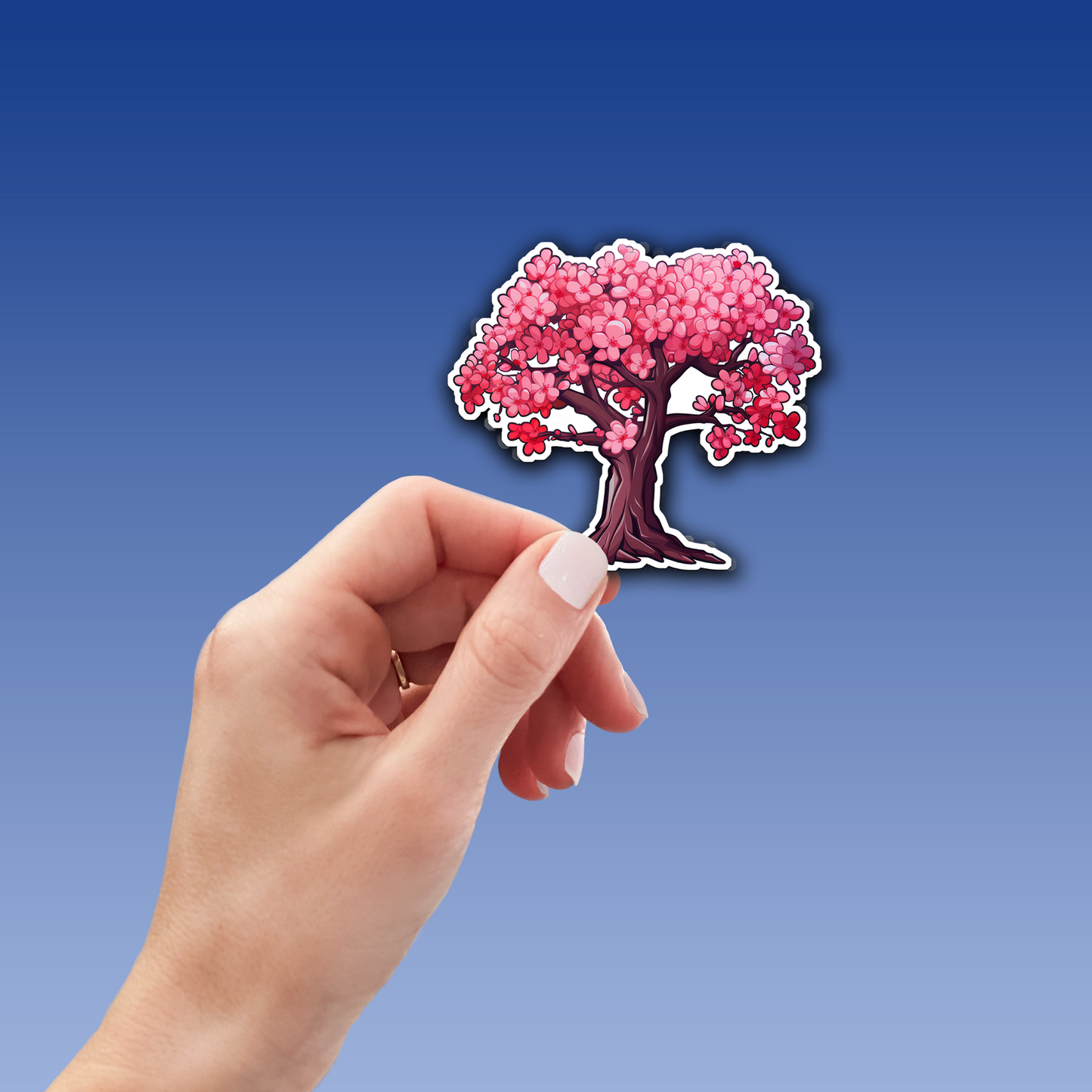 Cherry Blossom Vinyl Sticker - Embrace Nature's Beauty Anywhere You Go!