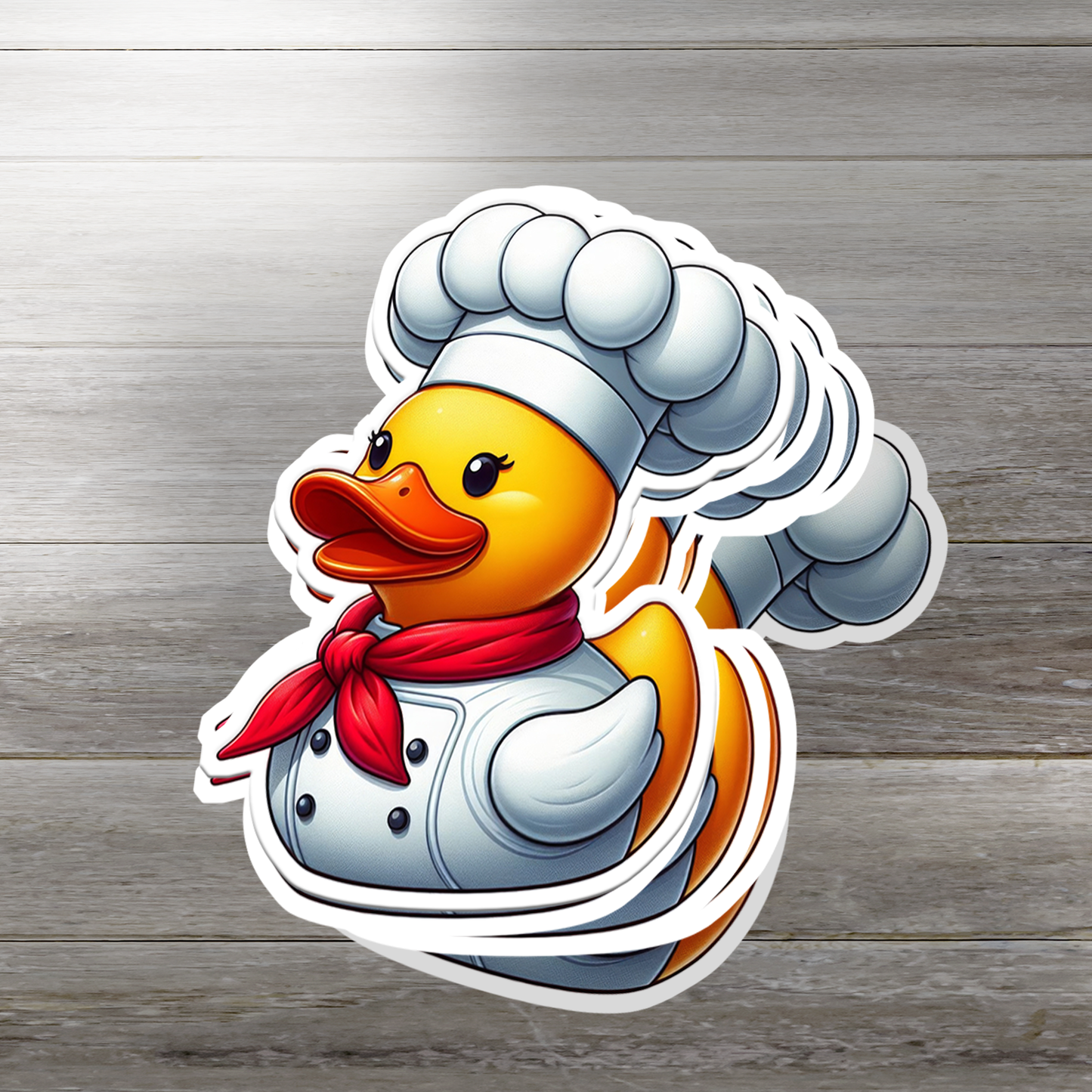 Chef Rubber Duck Vinyl Sticker