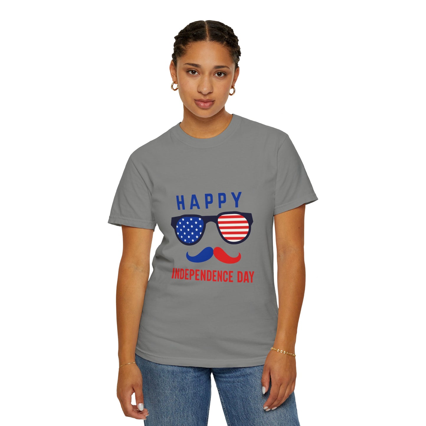 Happy Independence Day  Unisex Garment-Dyed T-shirt