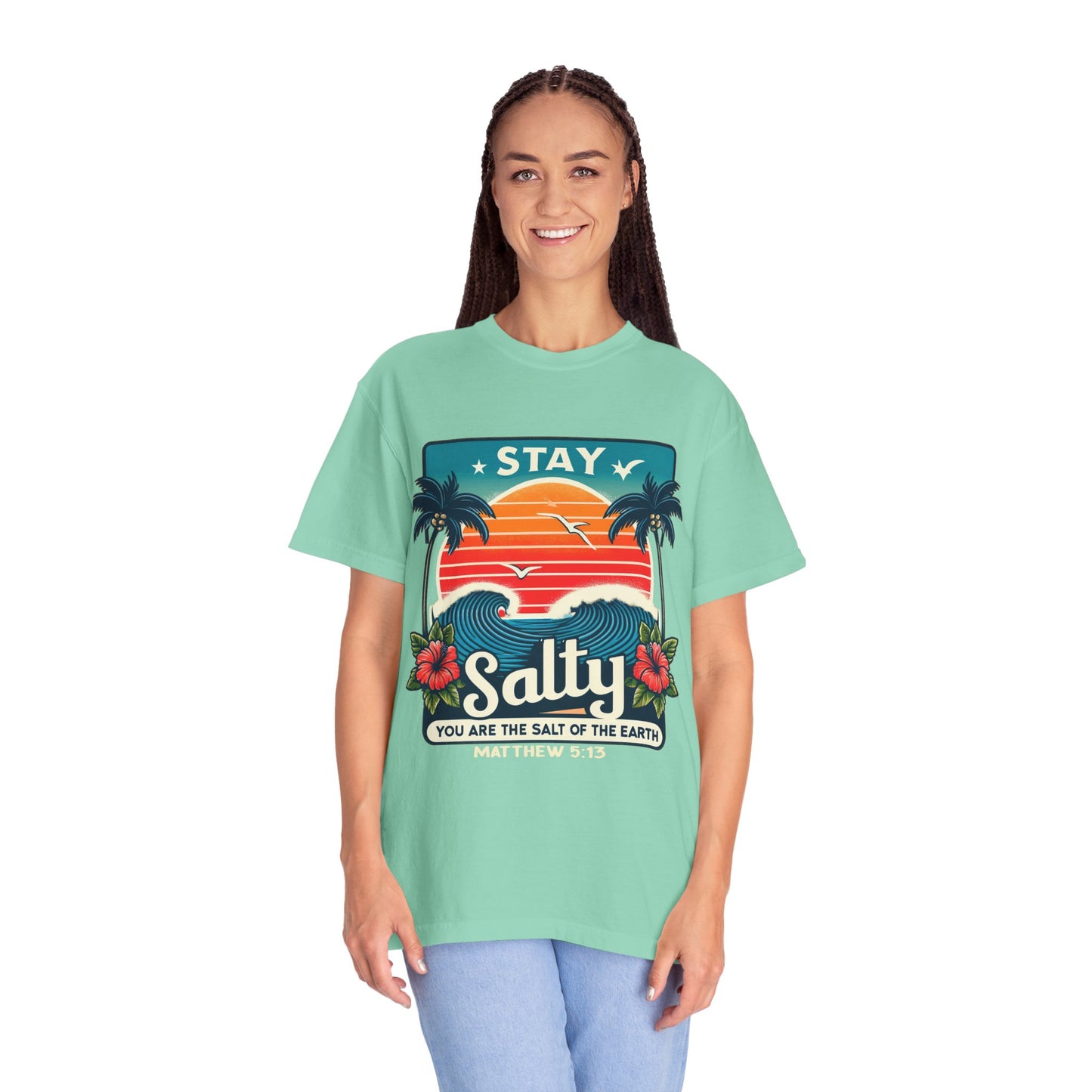 Stay Salty Unisex Garment-Dyed T-shirt