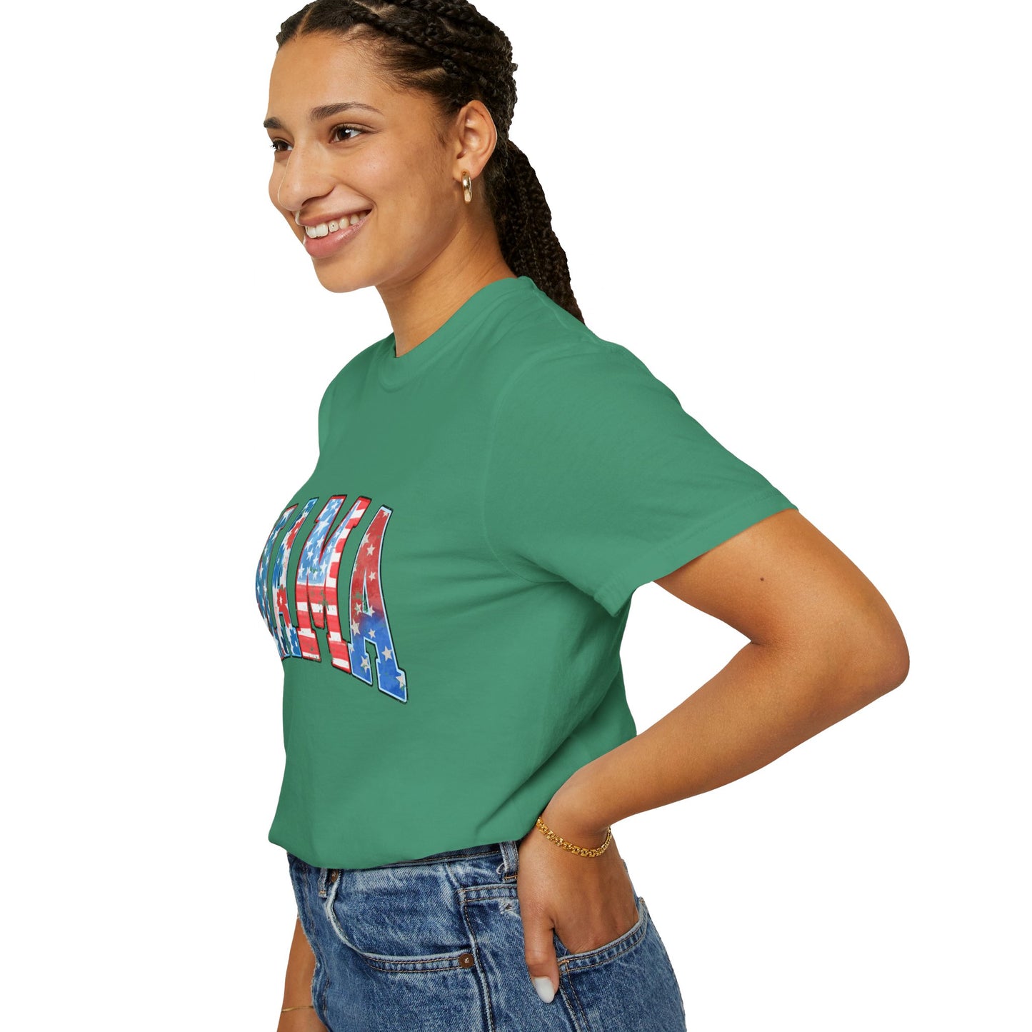 Mama America  Garment-Dyed T-shirt