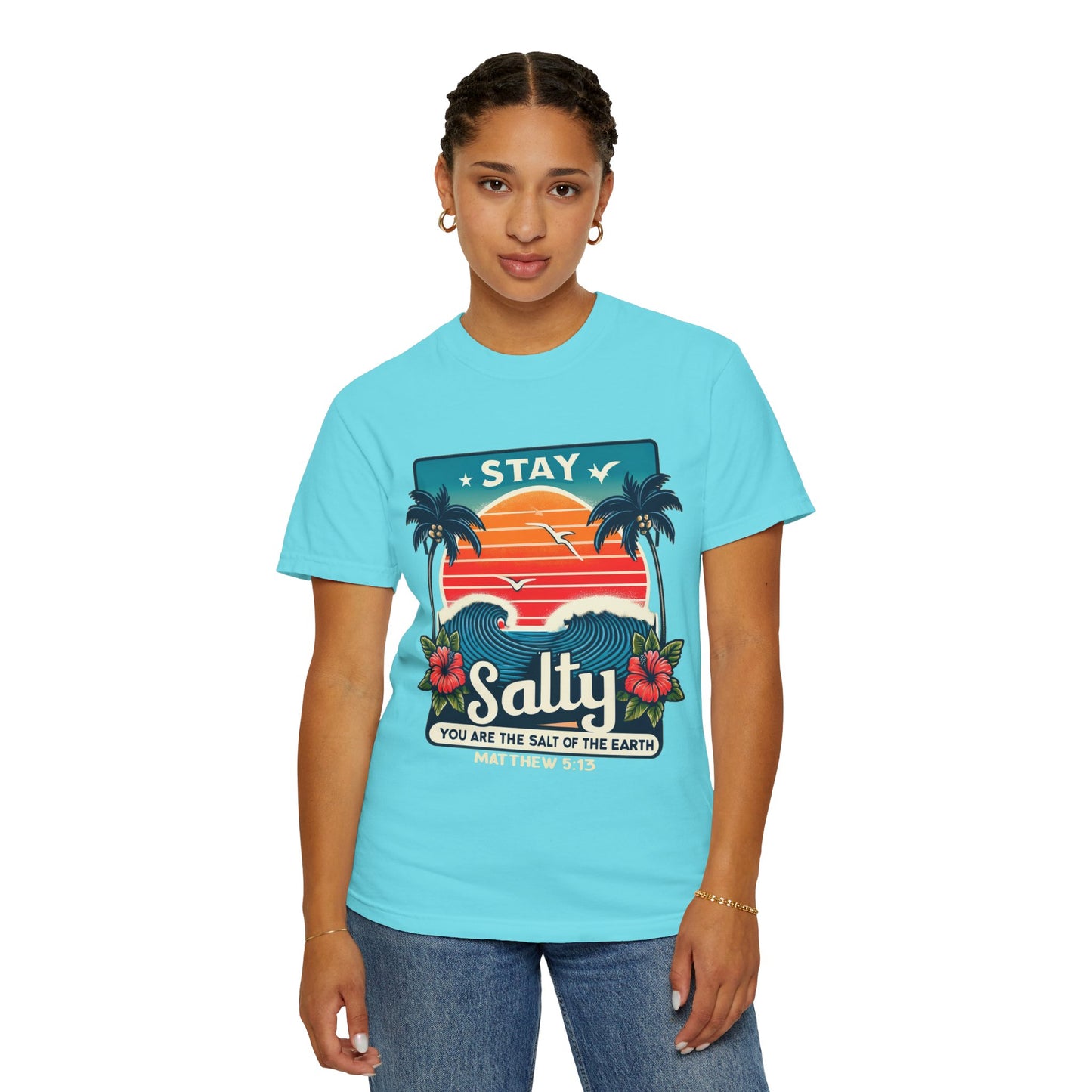 Stay Salty Unisex Garment-Dyed T-shirt