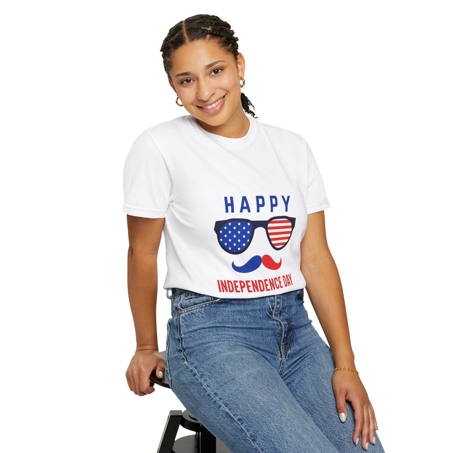 Happy Independence Day  Unisex Garment-Dyed T-shirt