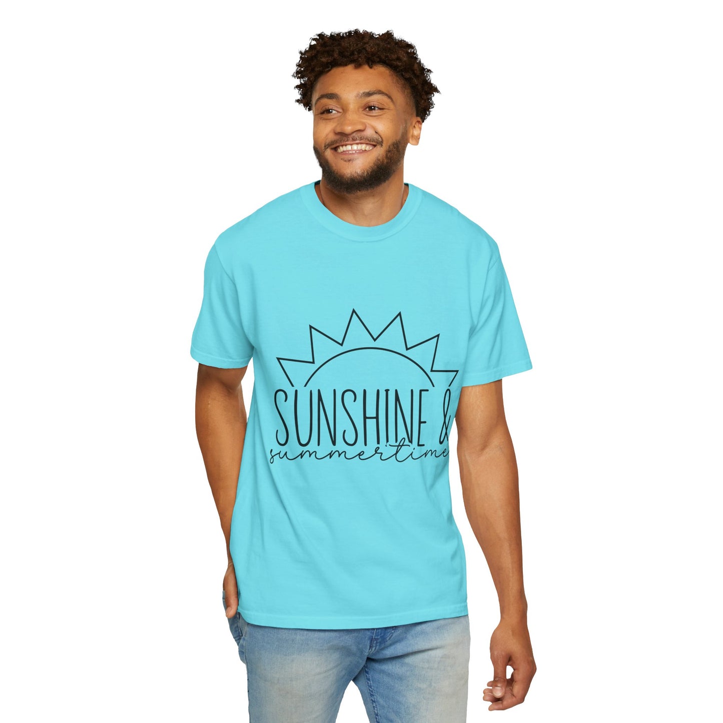 Sunshine & Summertime Unisex Garment-Dyed T-shirt