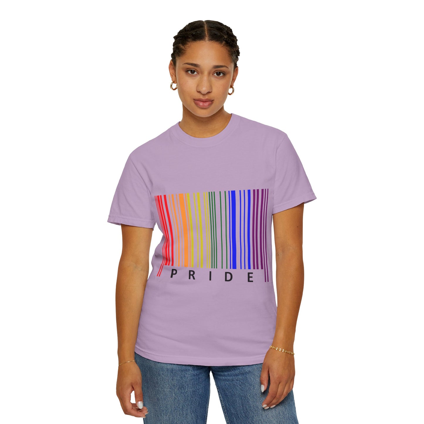 Pride Barcode Unisex Garment-Dyed T-shirt