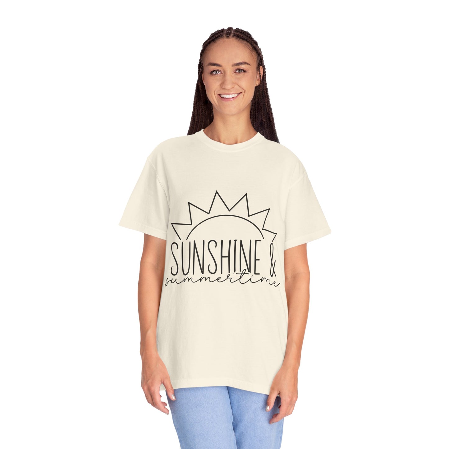 Sunshine & Summertime Unisex Garment-Dyed T-shirt