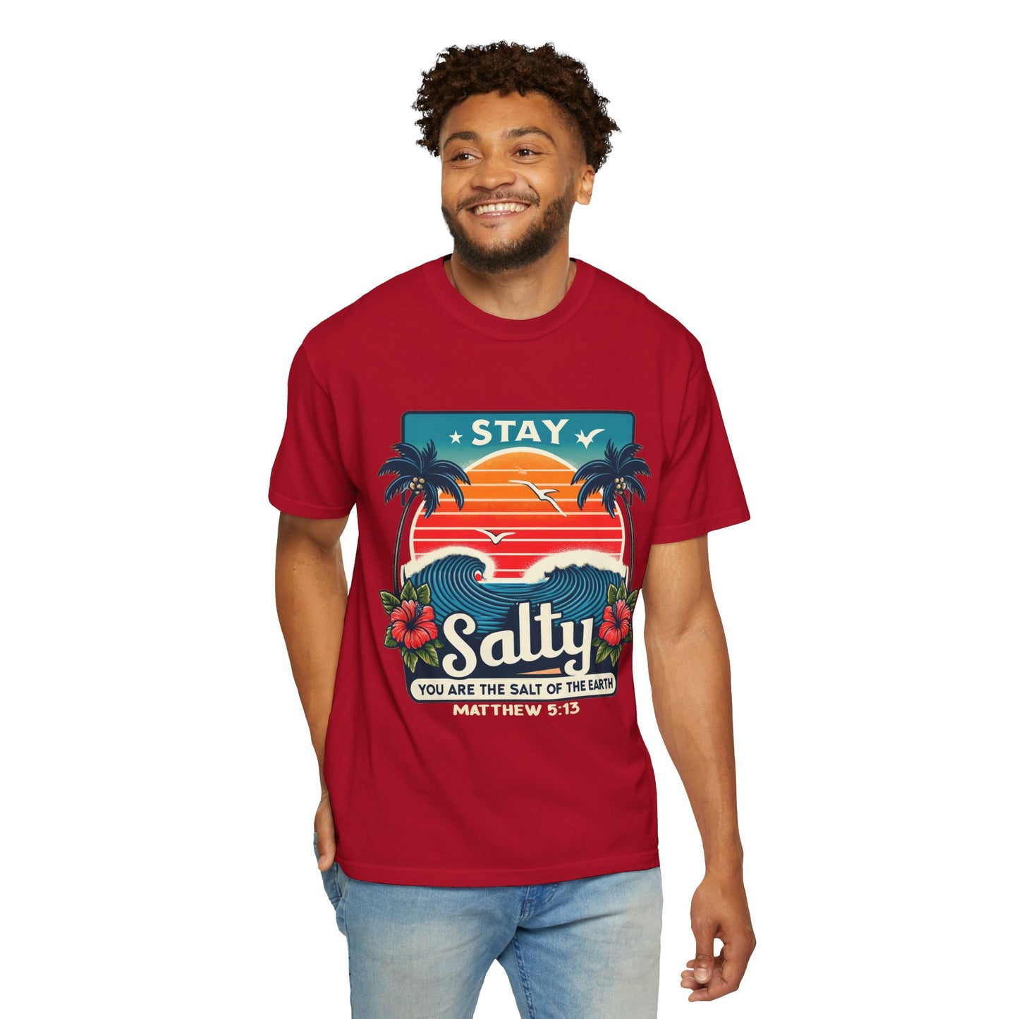 Stay Salty Unisex Garment-Dyed T-shirt