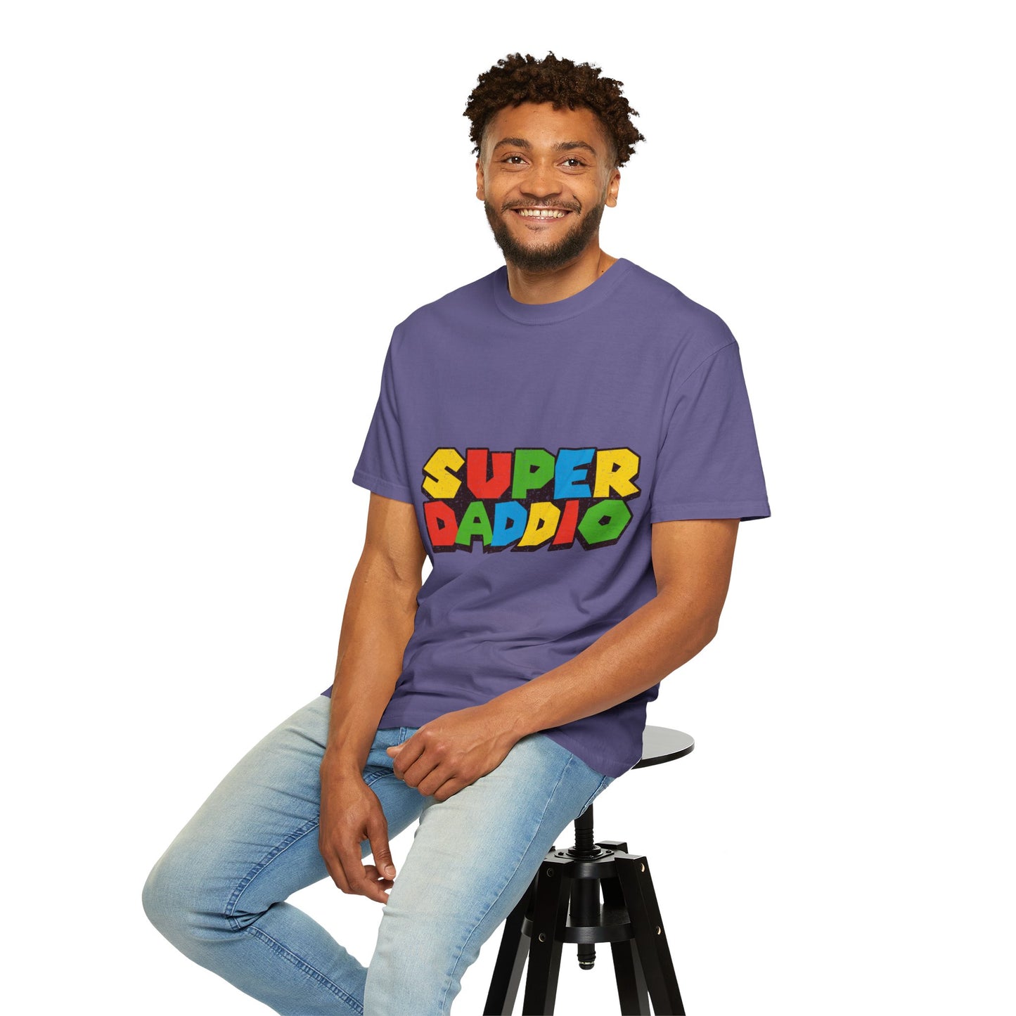 Super Daddio,  Men's Garment-Dyed T-shirt