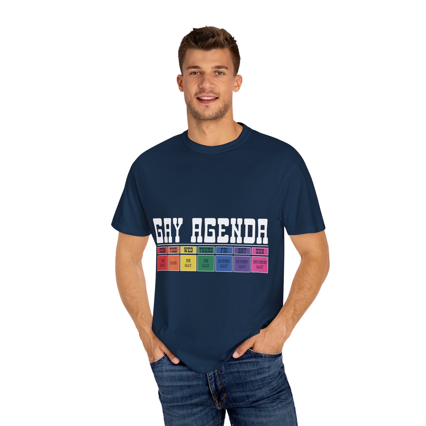 Gay Agenda Unisex Garment-Dyed T-shirt