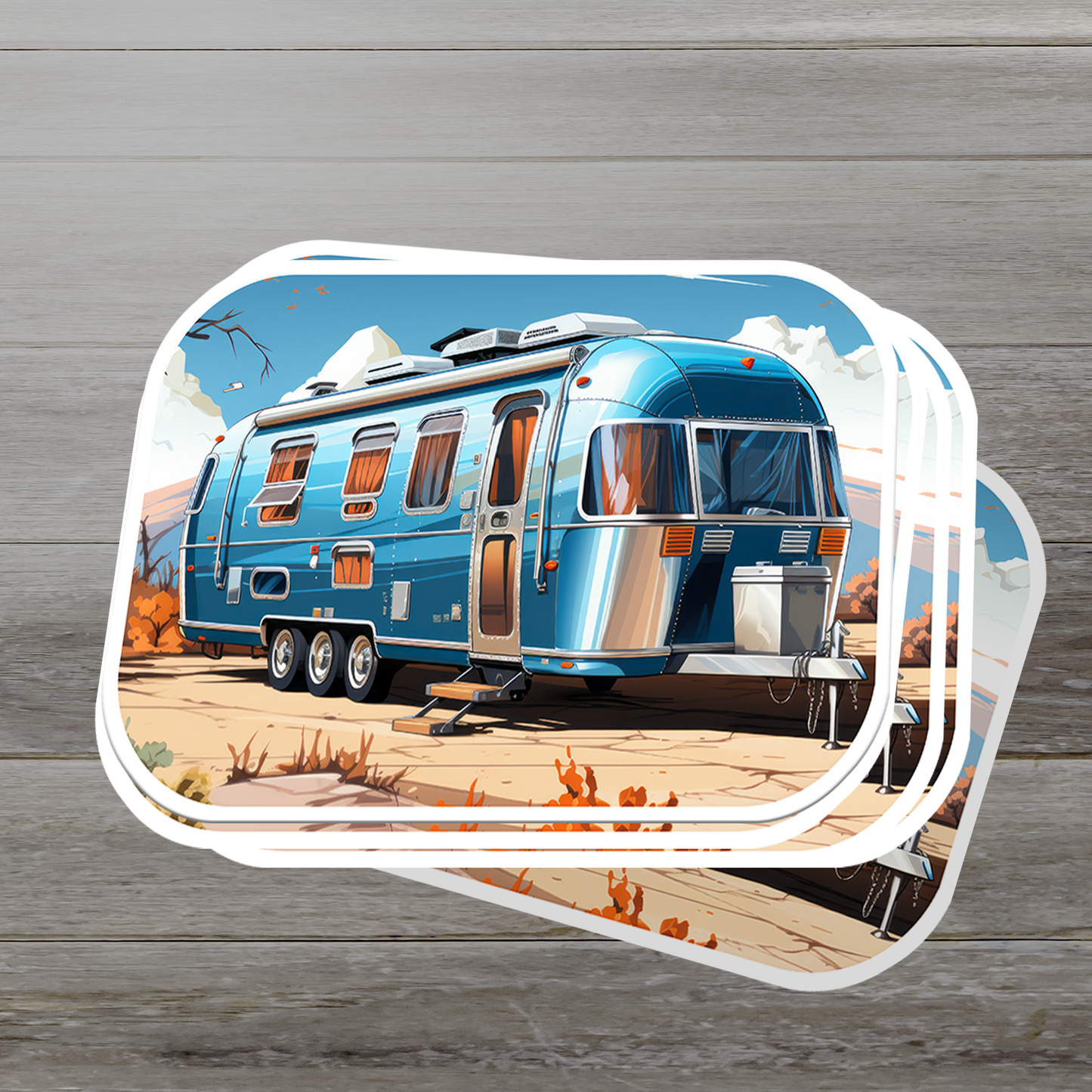 Airstream Trailer Vinyl Sticker - Wanderlust on Wheels