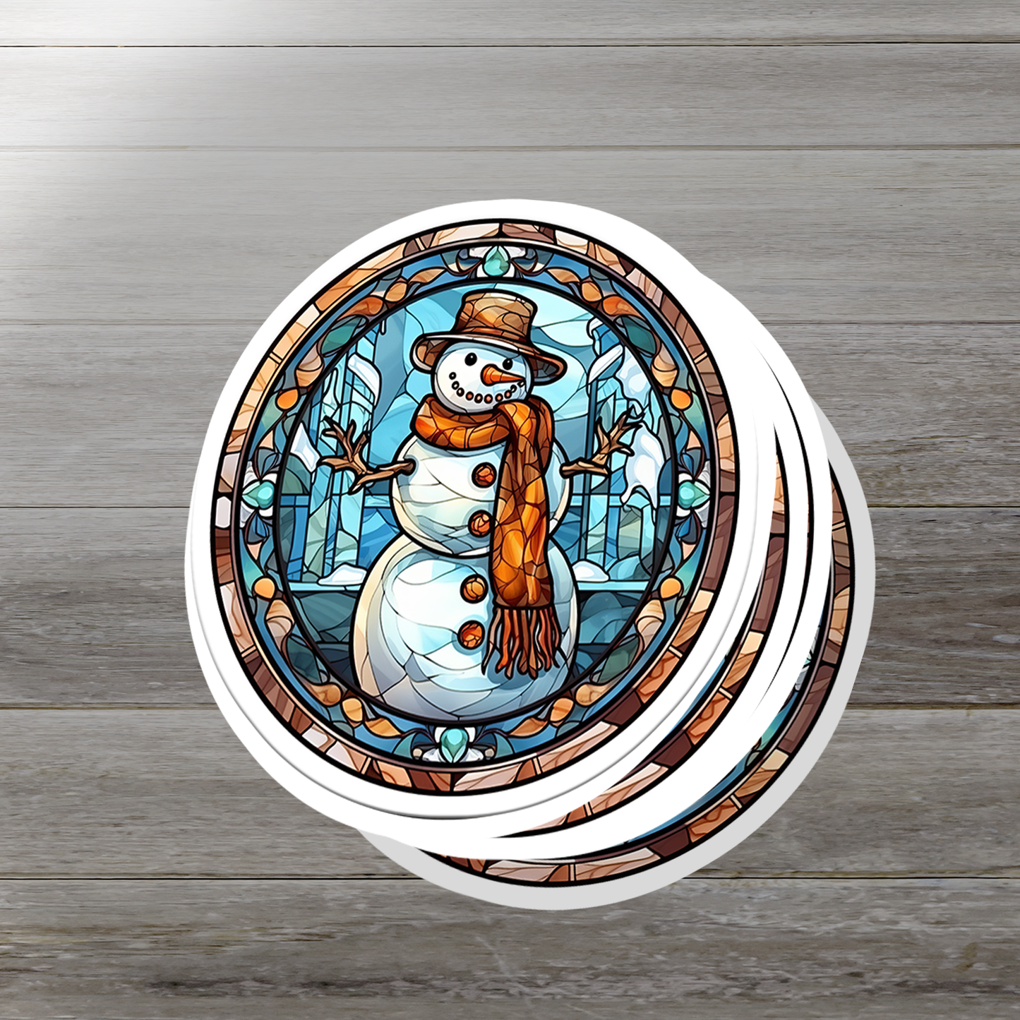 Snowman Vinyl Sticker - Add a Frosty Friend to Your Life