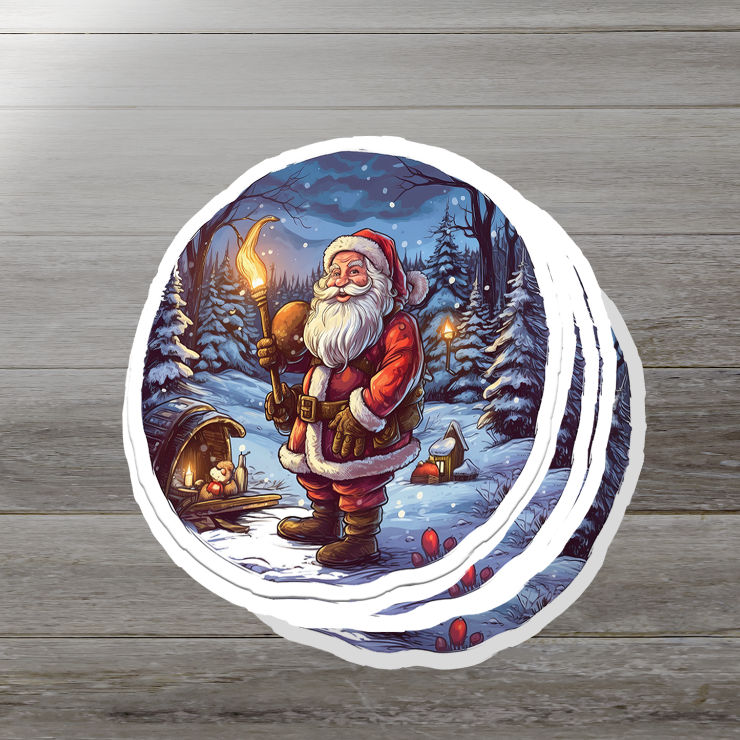 Santa Claus Vinyl Sticker - Bring the Magic of Christmas Anywhere