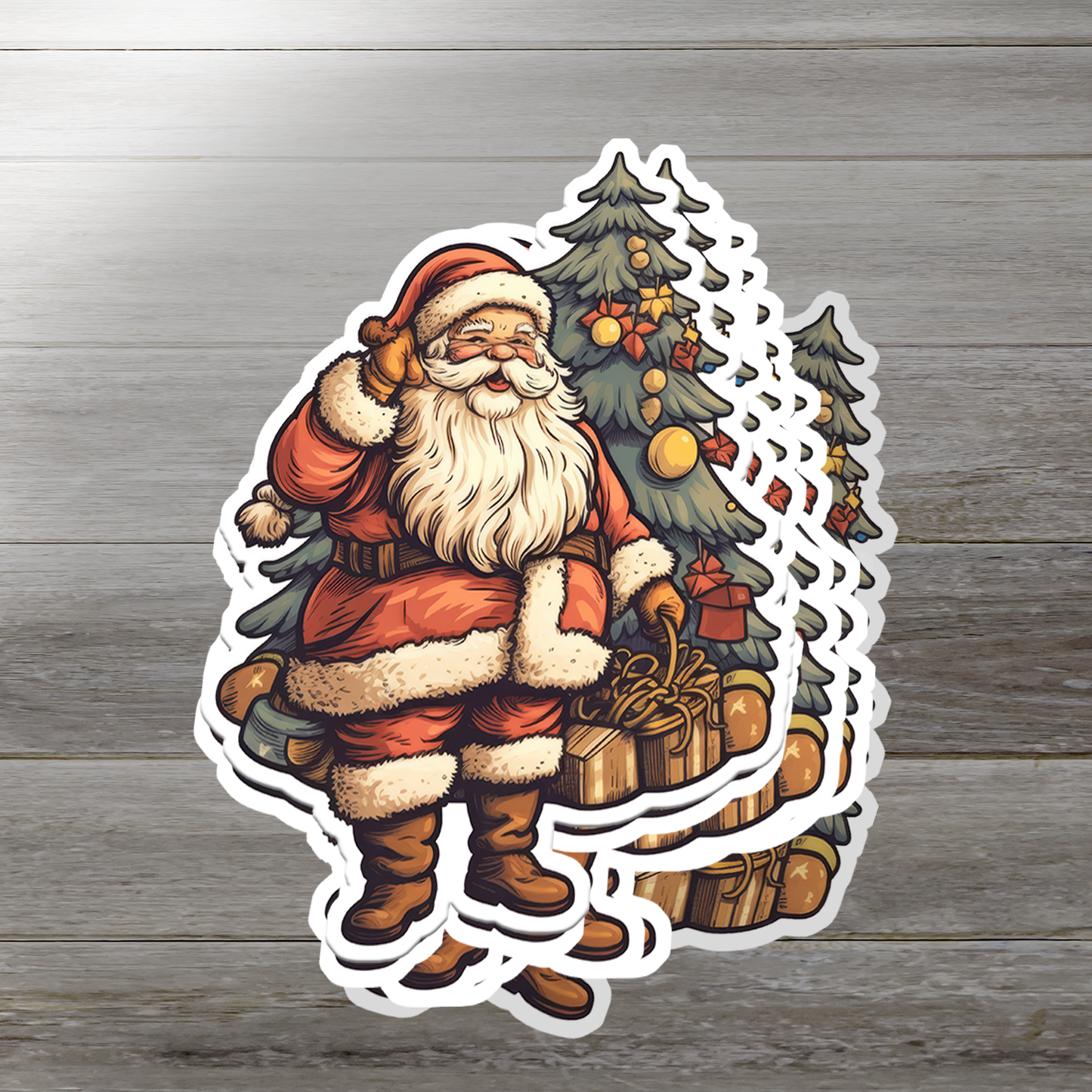 Santa Claus Vinyl Sticker - Bring the Magic of Christmas Anywhere