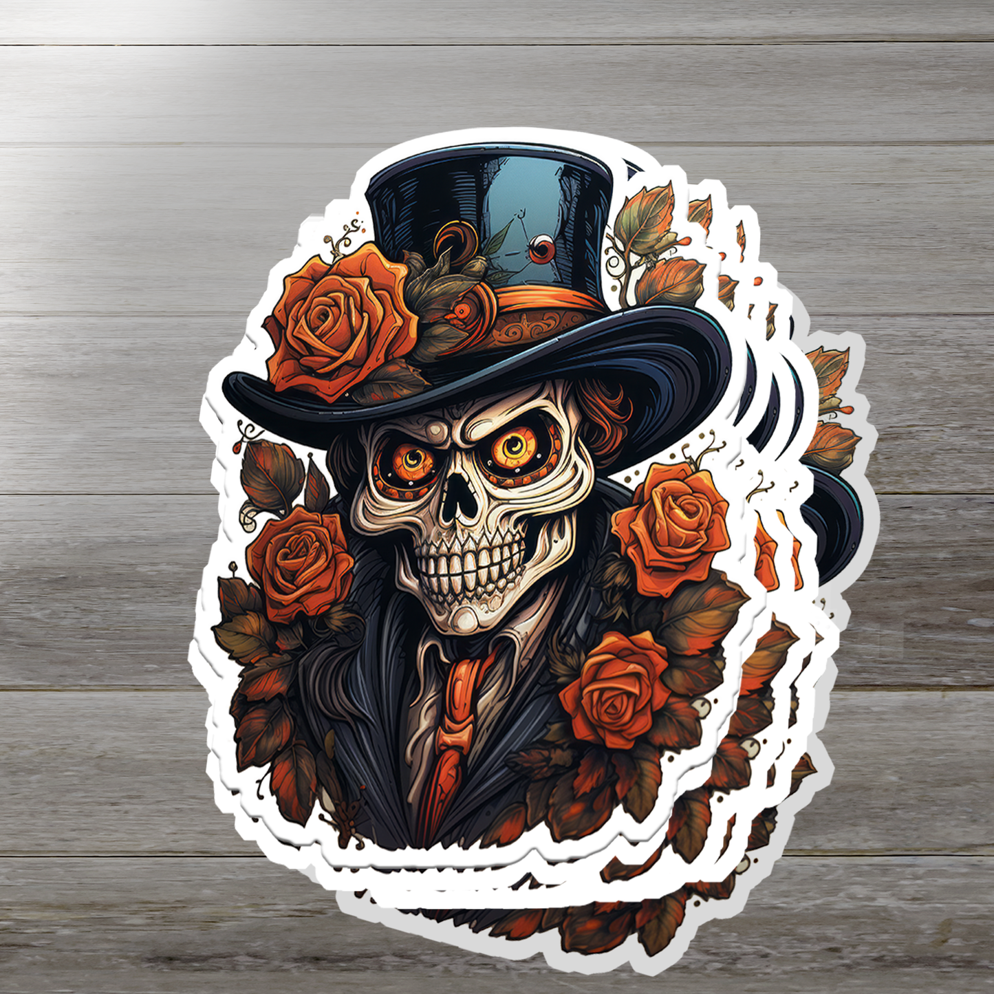 Spooky Skeleton Halloween Vinyl Sticker - Unleash the Haunting Vibes