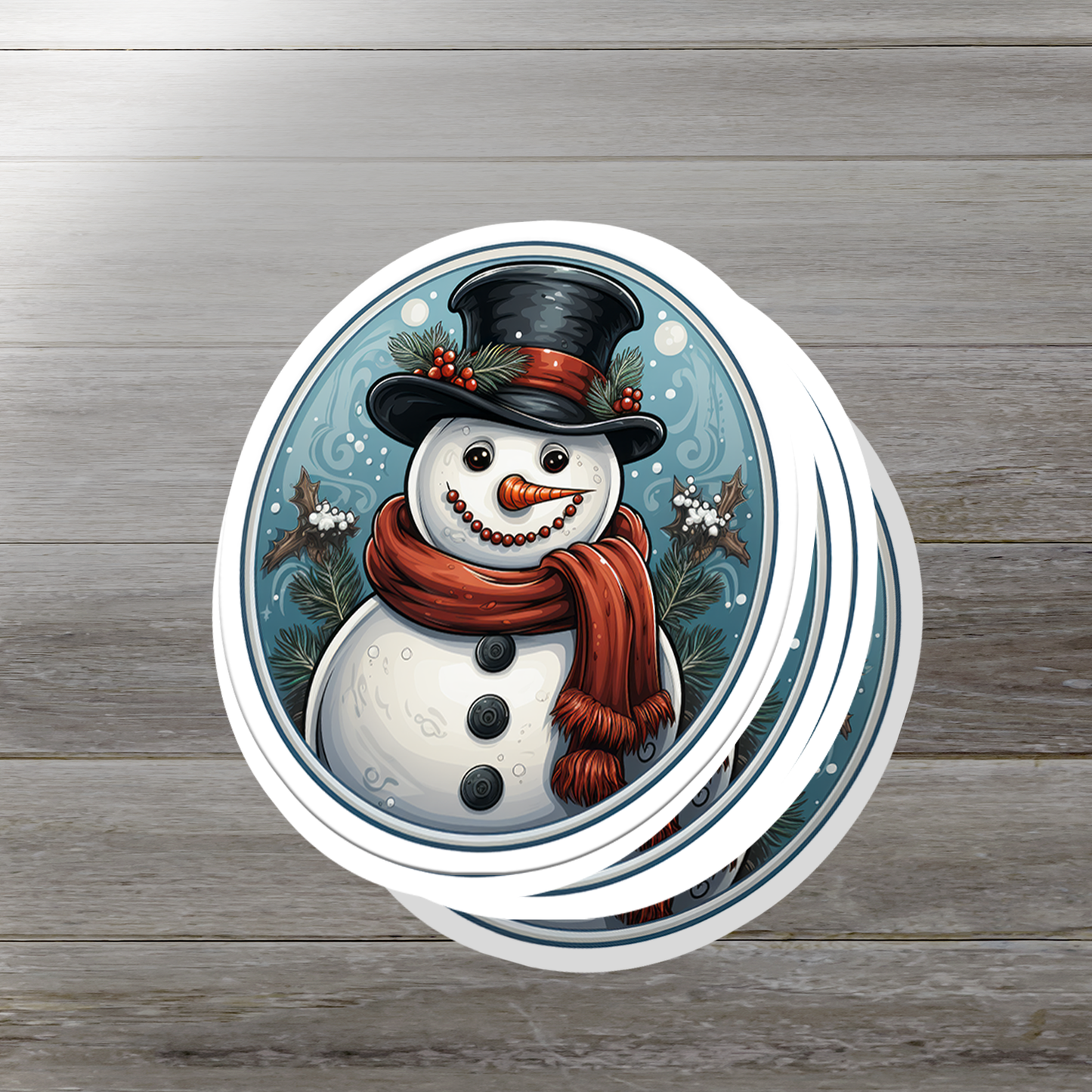 Snowman Vinyl Sticker - Add a Frosty Friend to Your Life