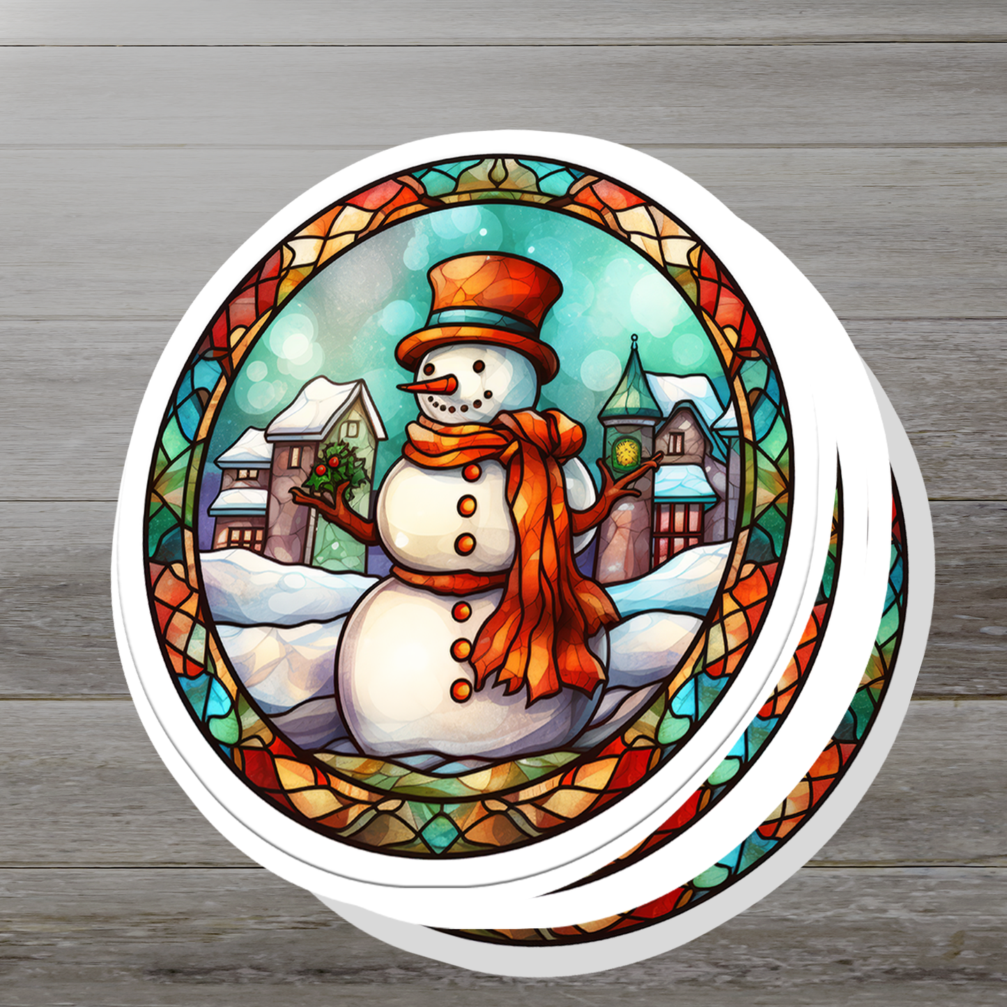 Snowman Vinyl Sticker - Add a Frosty Friend to Your Life