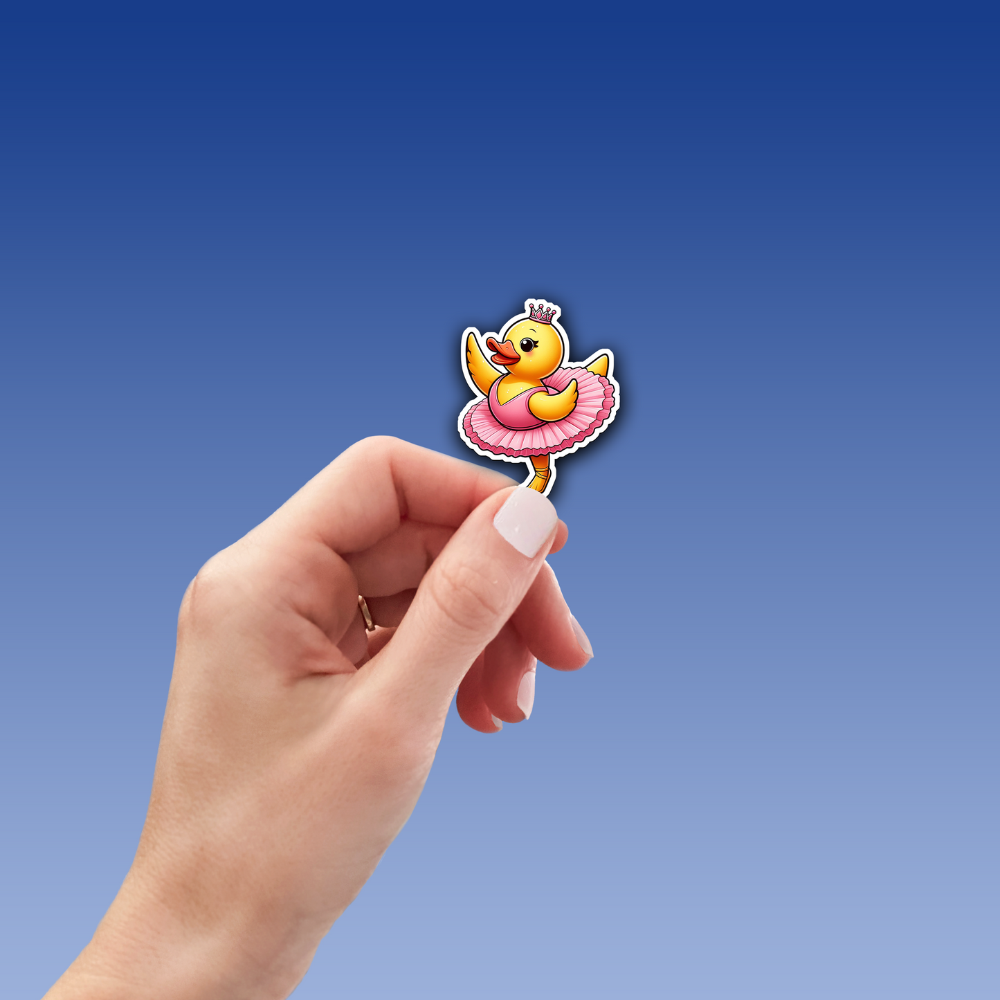 Ballerina Rubber Duck Vinyl Sticker