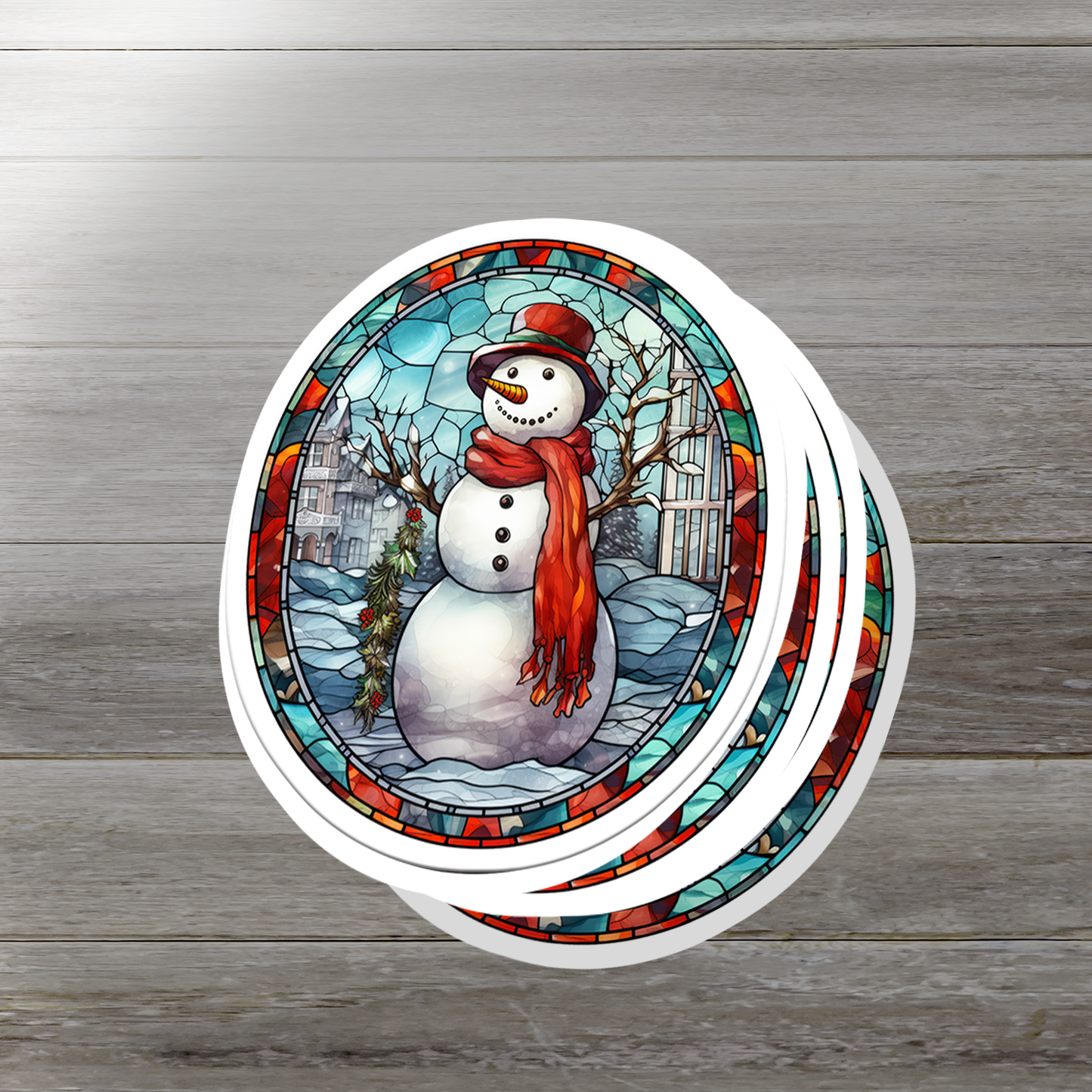 Snowman Vinyl Sticker - Add a Frosty Friend to Your Life