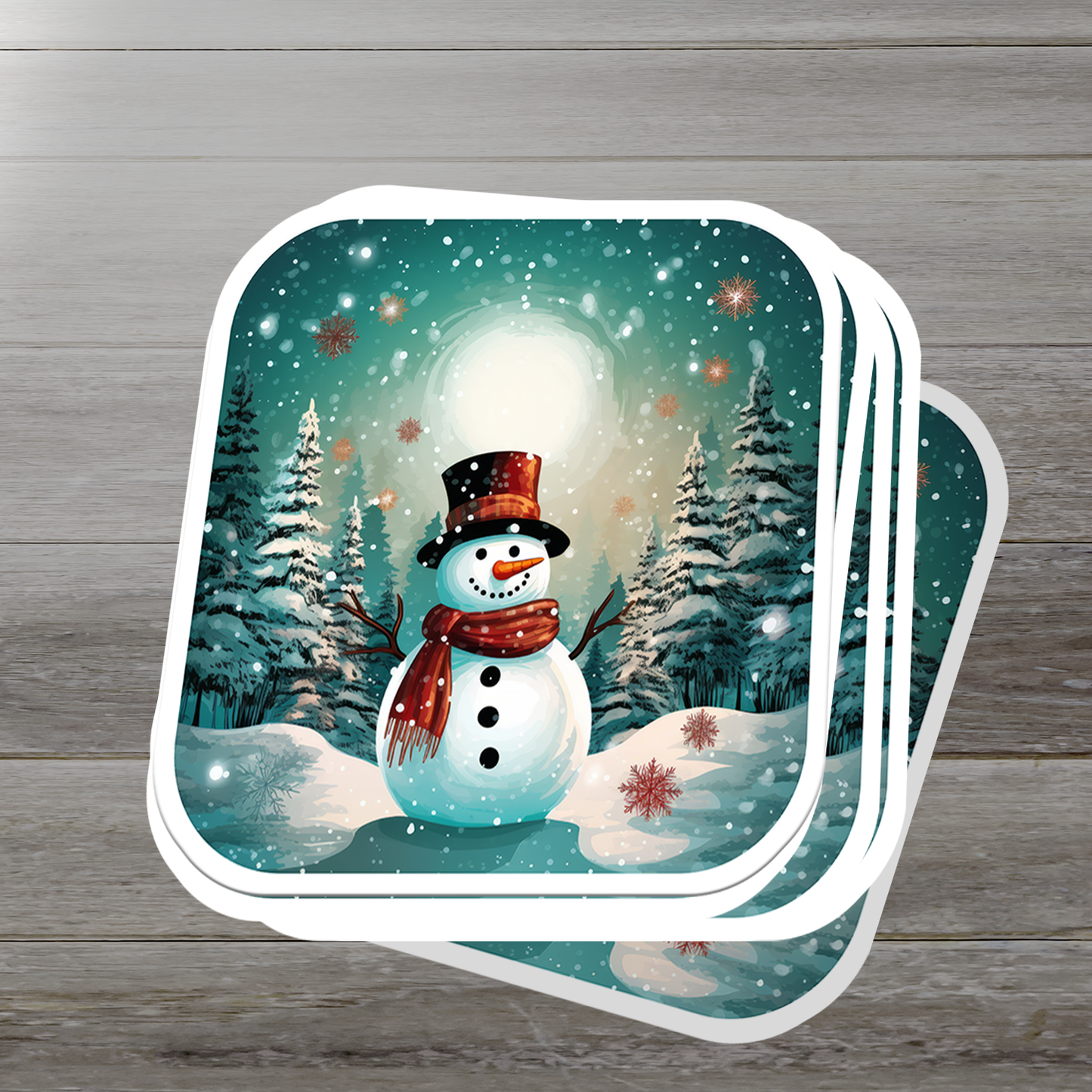 Snowman Vinyl Sticker - Add a Frosty Friend to Your Life