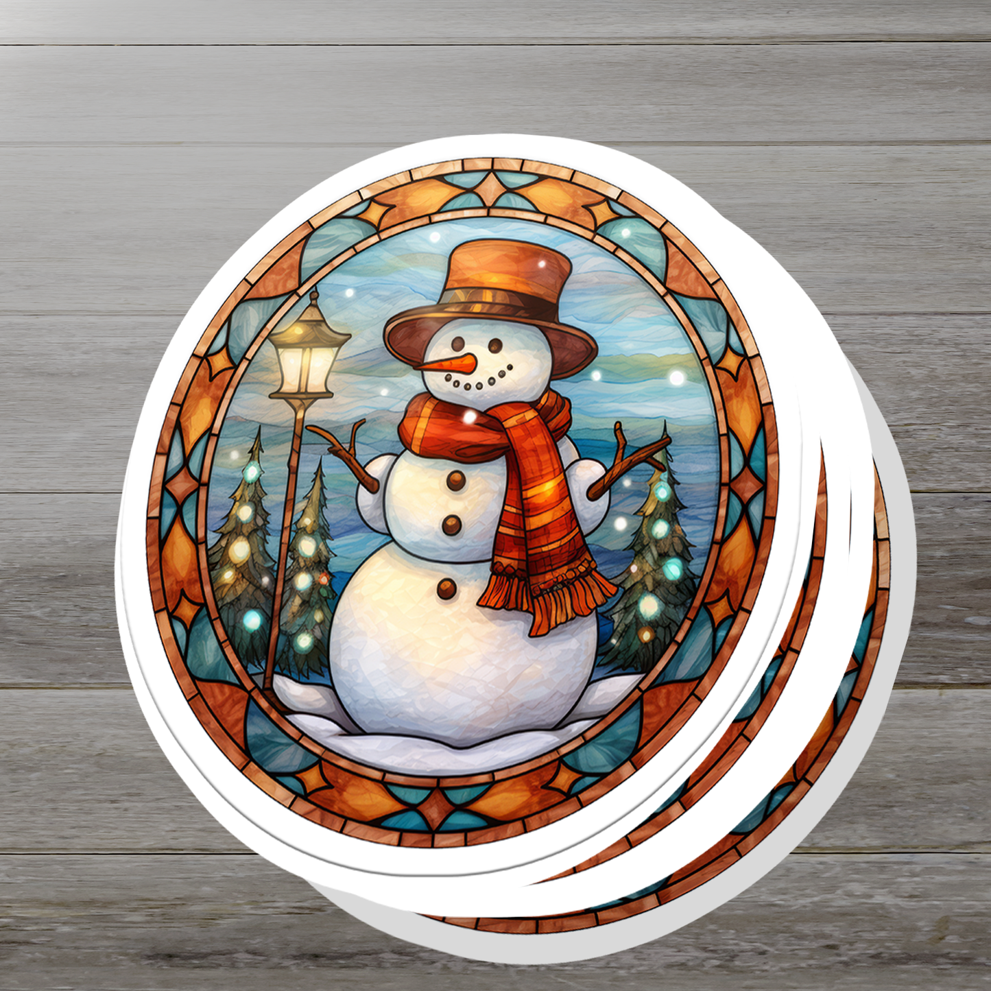 Snowman Vinyl Sticker - Add a Frosty Friend to Your Life