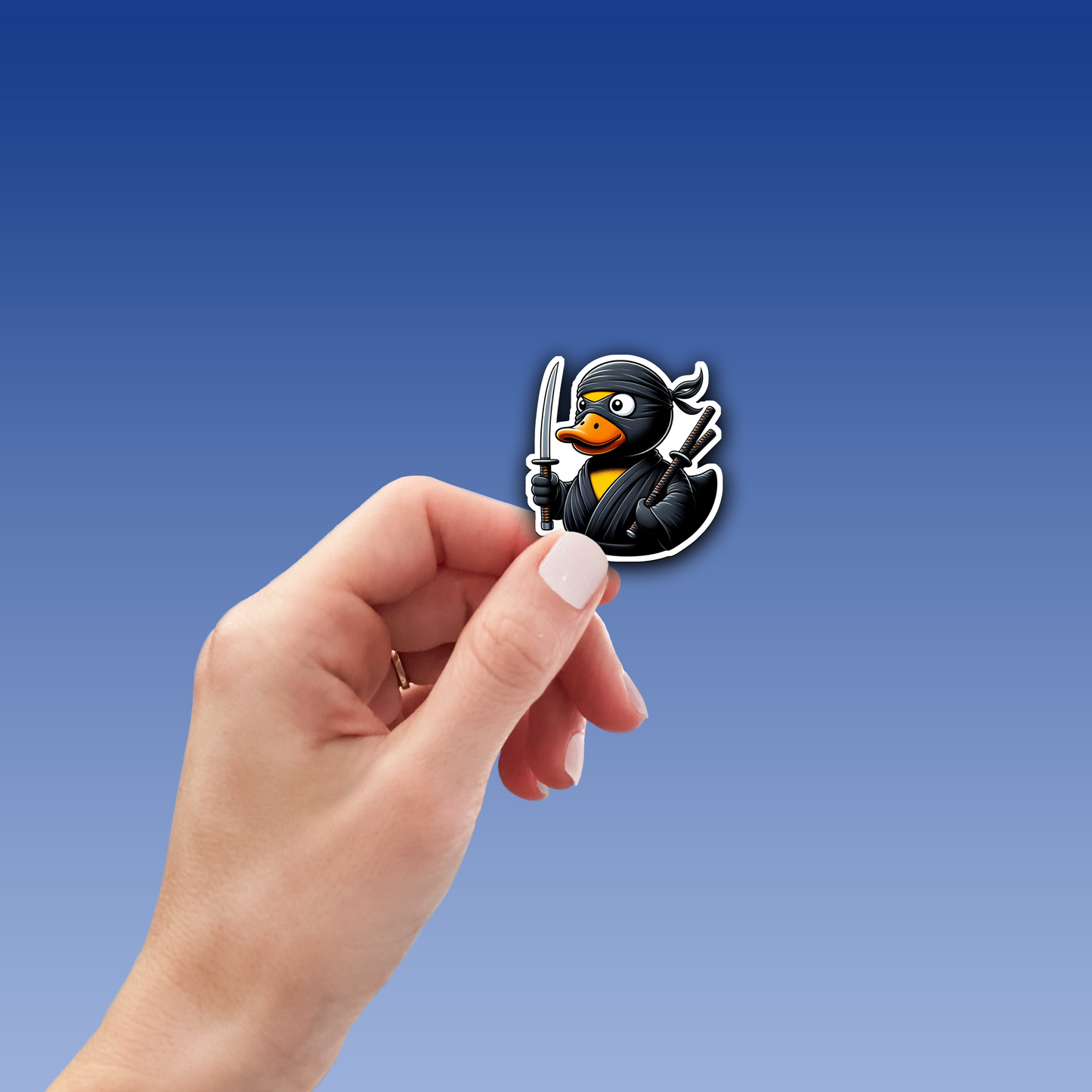 Ninja Rubber Duck Vinyl Sticker