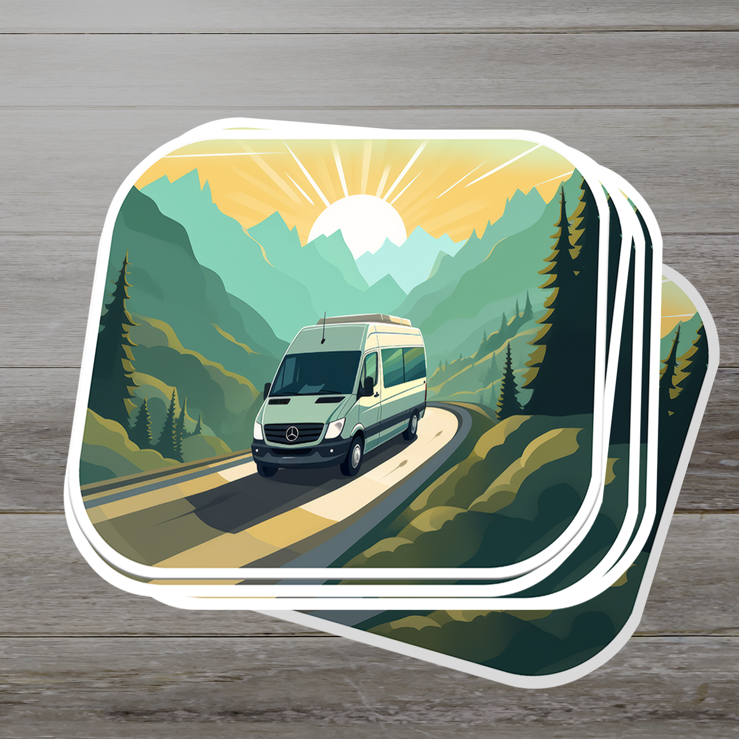 Van Life Vinyl Sticker - Celebrate the Freedom of the Road