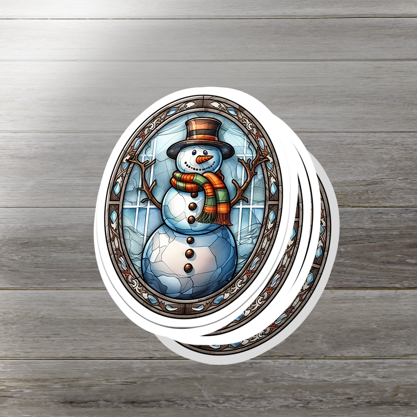 Snowman Vinyl Sticker - Add a Frosty Friend to Your Life