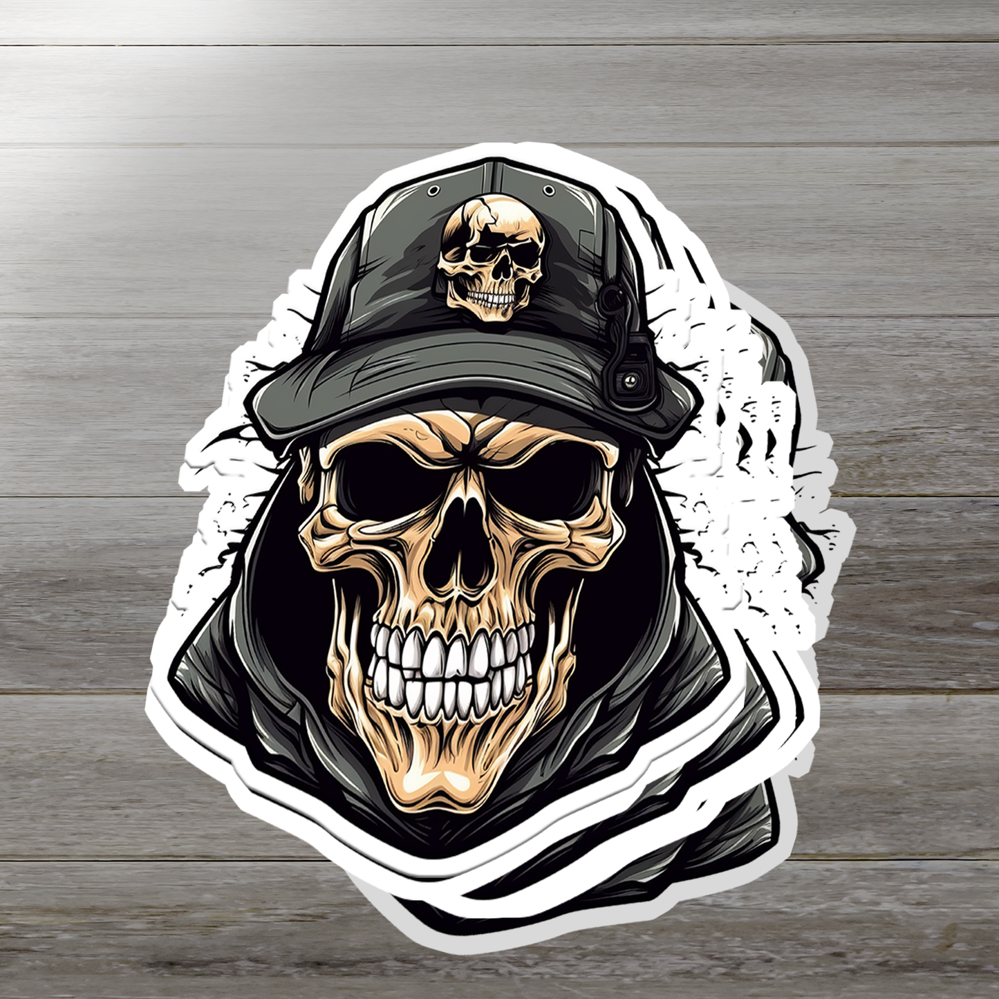 Skull Vinyl Sticker - A Bold Statement of Intrigue