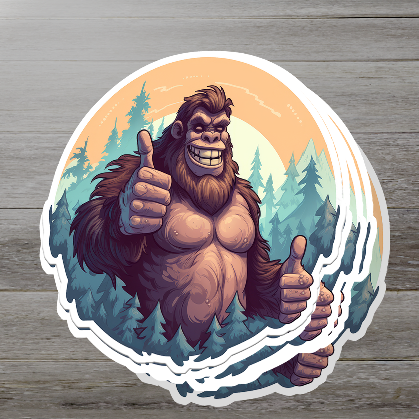 Bigfoot Vinyl Sticker - Embrace the Mystery of the Forest Legend