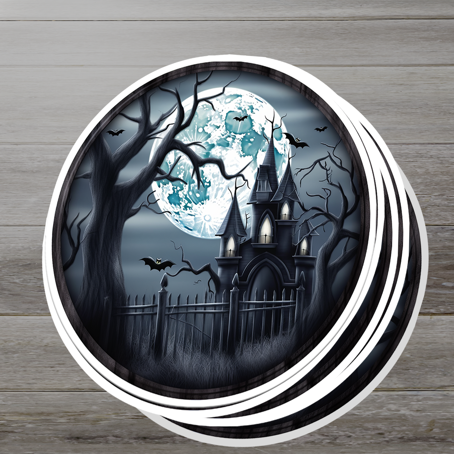 Haunted House Vinyl Sticker - Unveil the Mystery on Your Gear