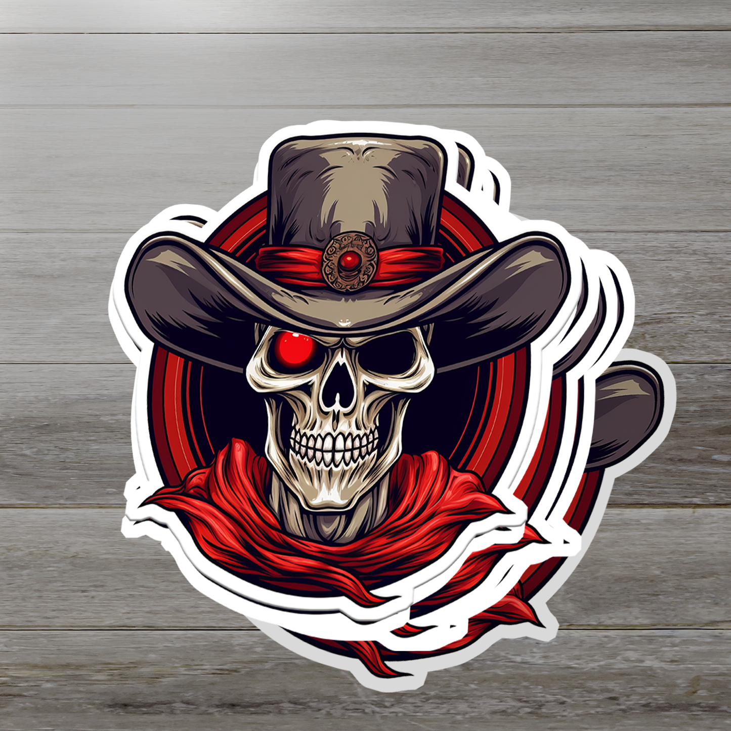 Skull Vinyl Sticker - A Bold Statement of Intrigue