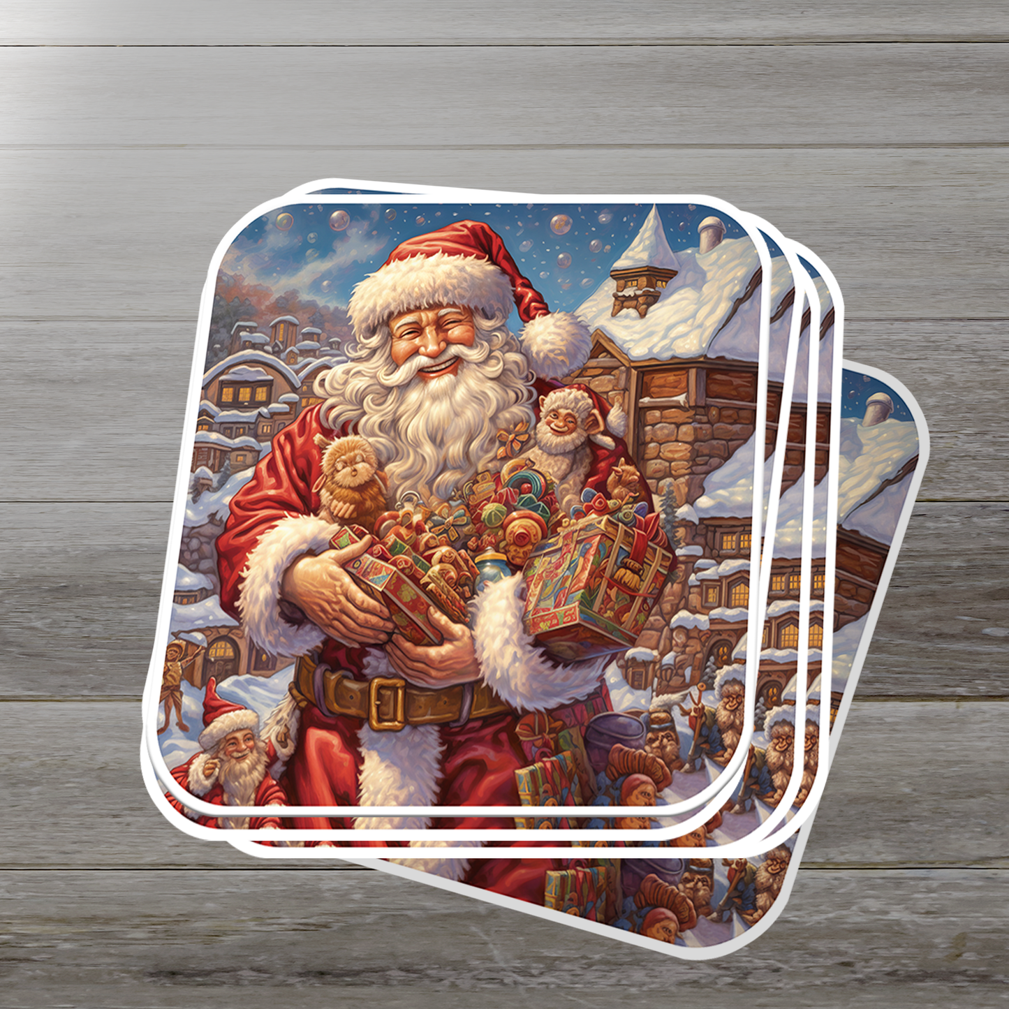 Santa Claus Vinyl Sticker - Bring the Magic of Christmas Anywhere