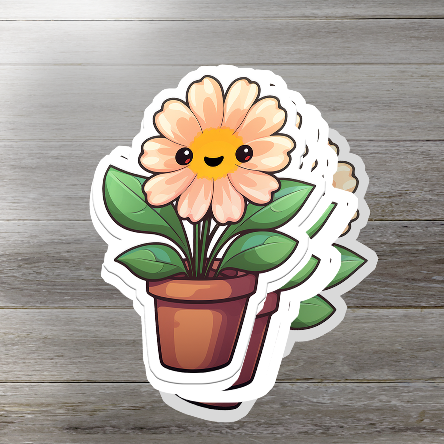 Charming Flower Vinyl Sticker - Blossom Your World with Delight