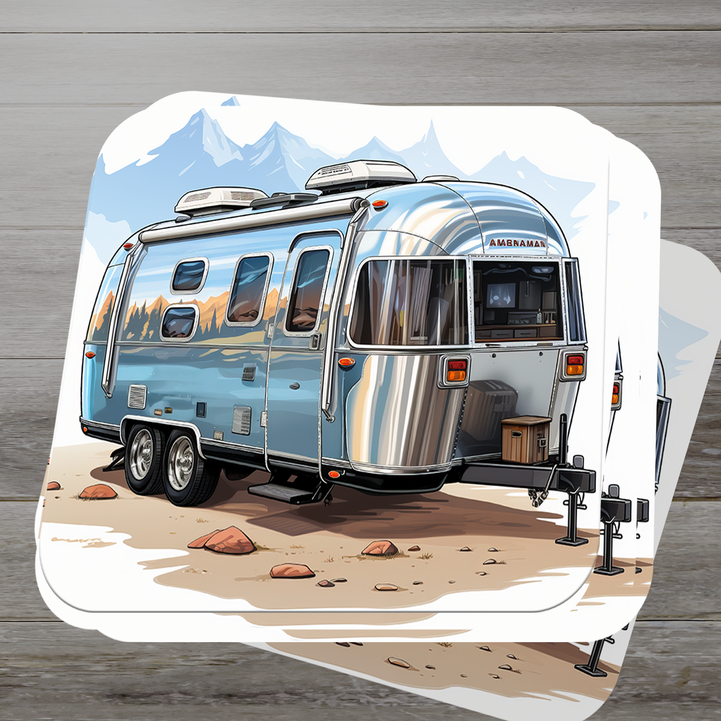 Airstream Trailer Vinyl Sticker - Wanderlust on Wheels