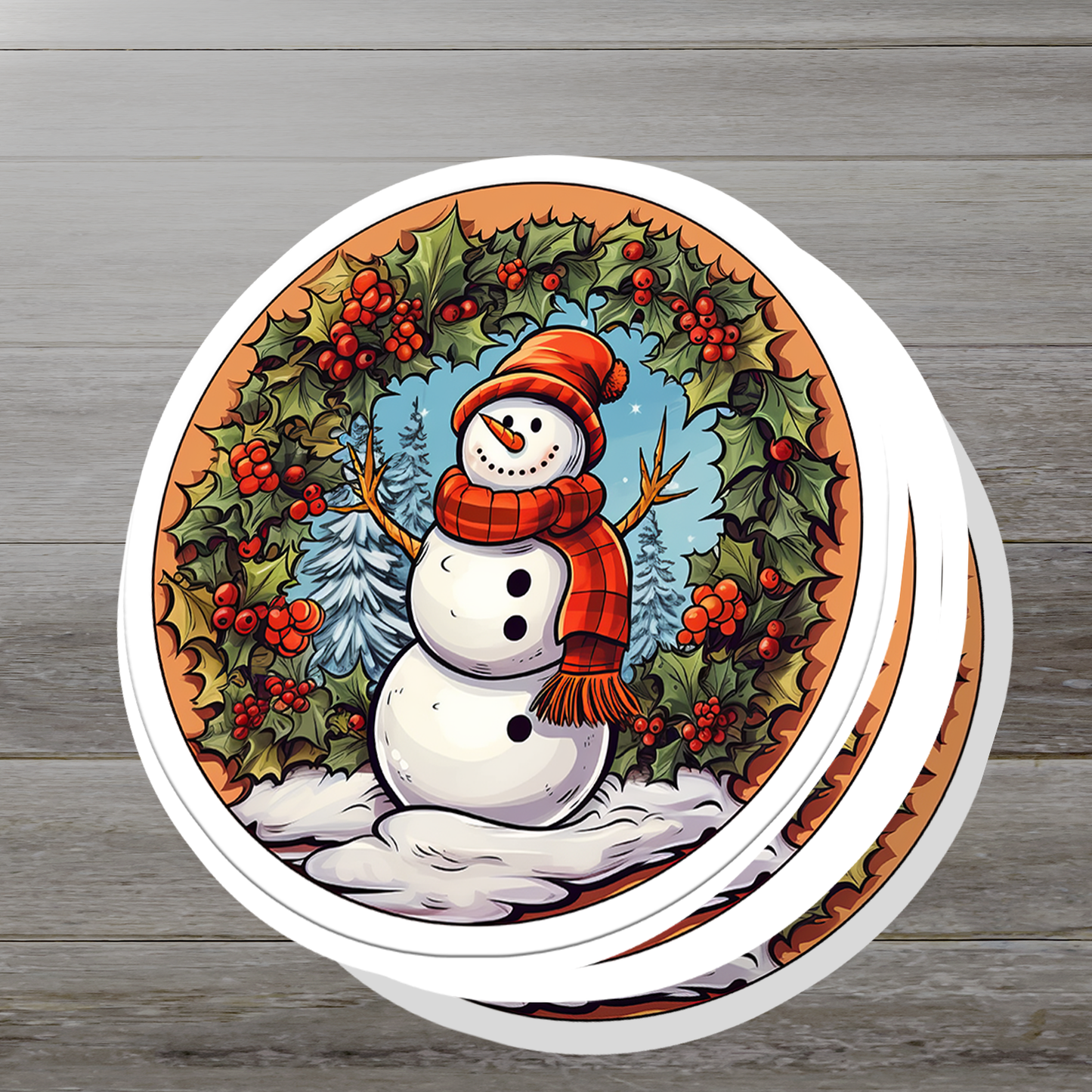 Snowman Vinyl Sticker - Add a Frosty Friend to Your Life