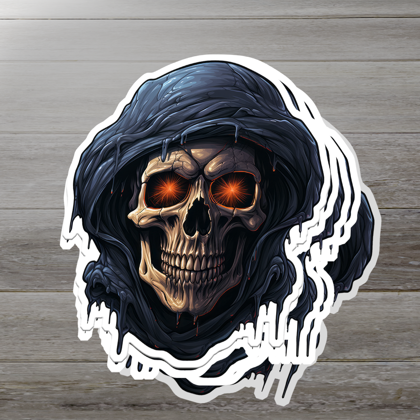 Skull Vinyl Sticker - A Bold Statement of Intrigue