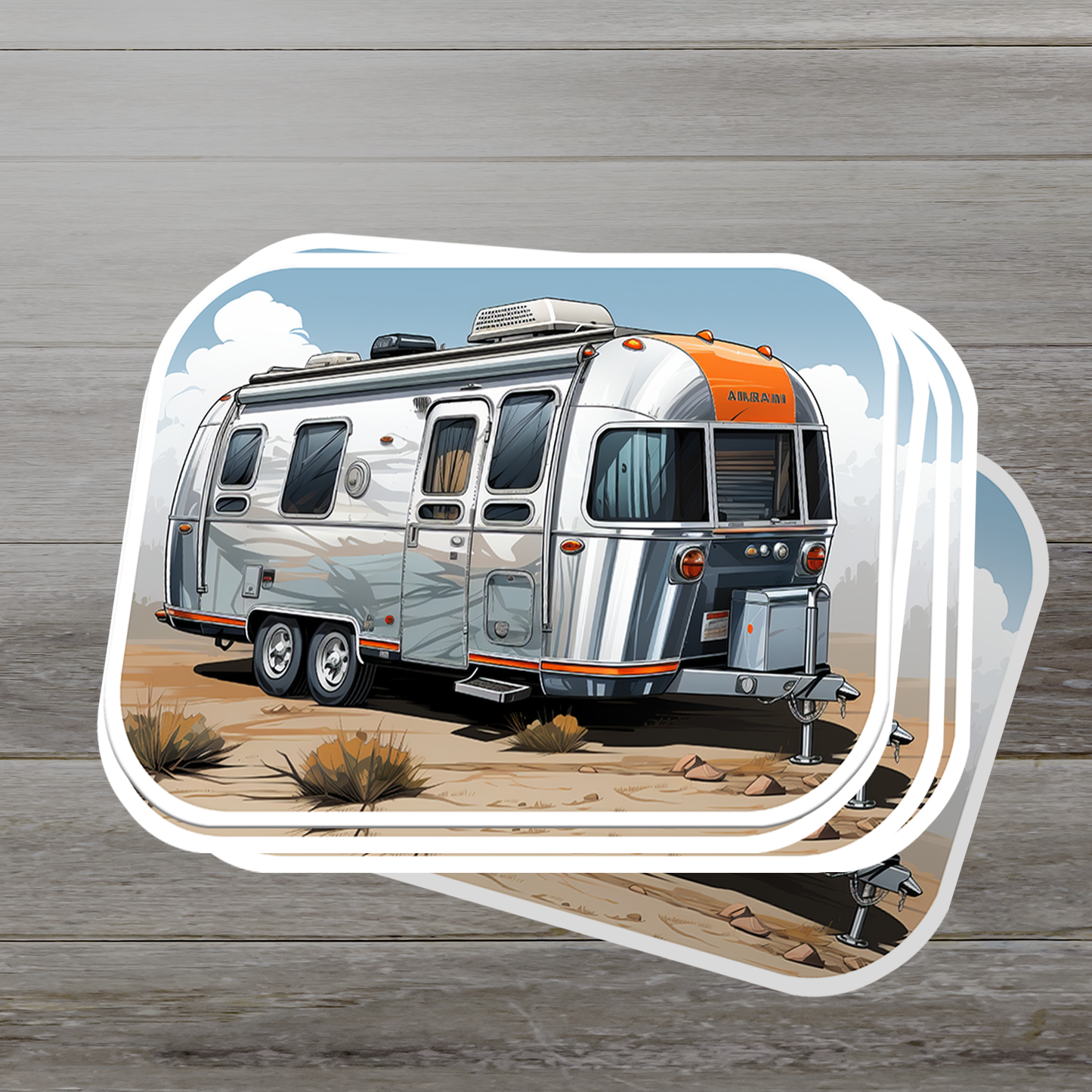 Airstream Trailer Vinyl Sticker - Wanderlust on Wheels